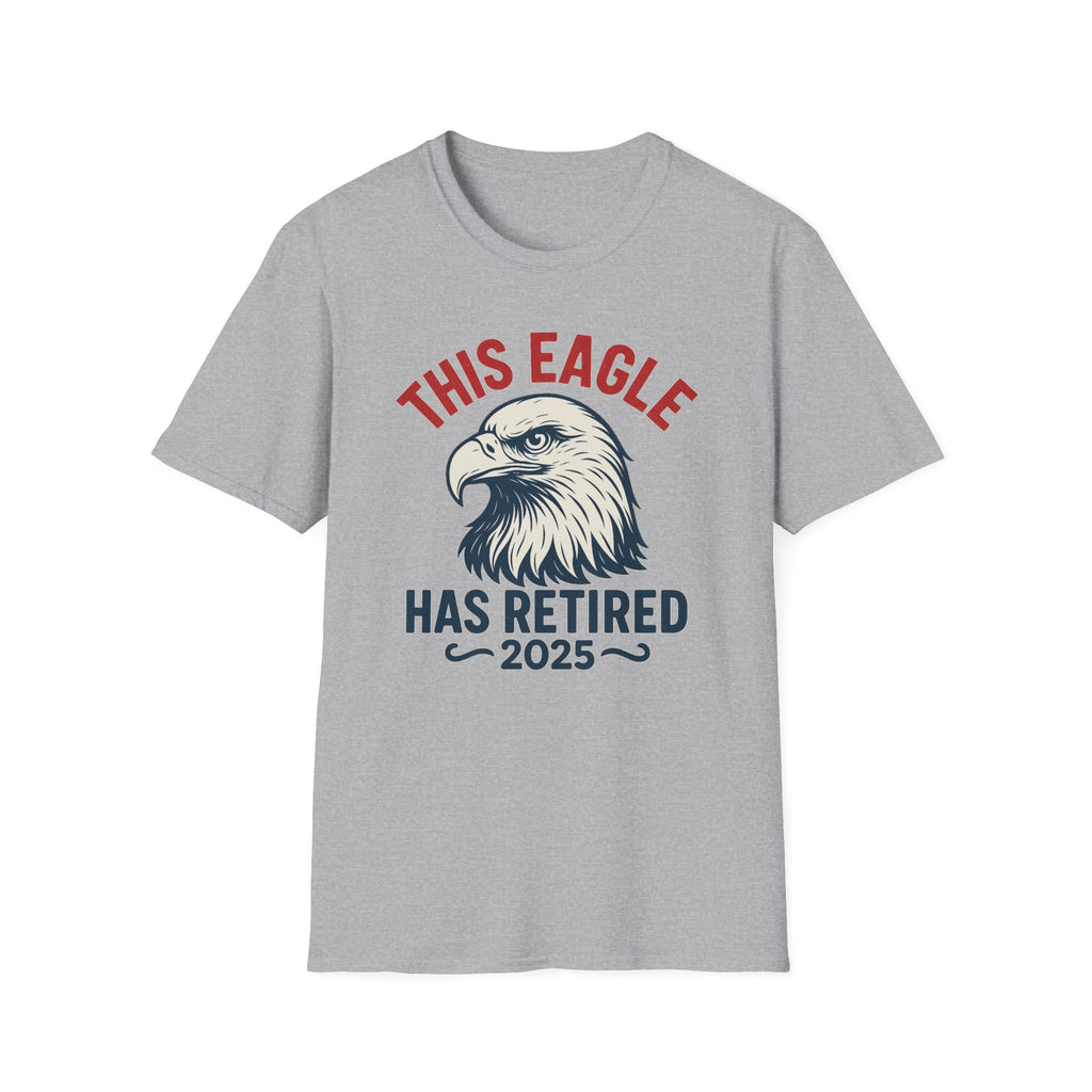 This Eagle Has Retired 2025 - Funny Eagle Retirement T-Shirt, Postal Retirement Gifts, Gifts For Postal Workers