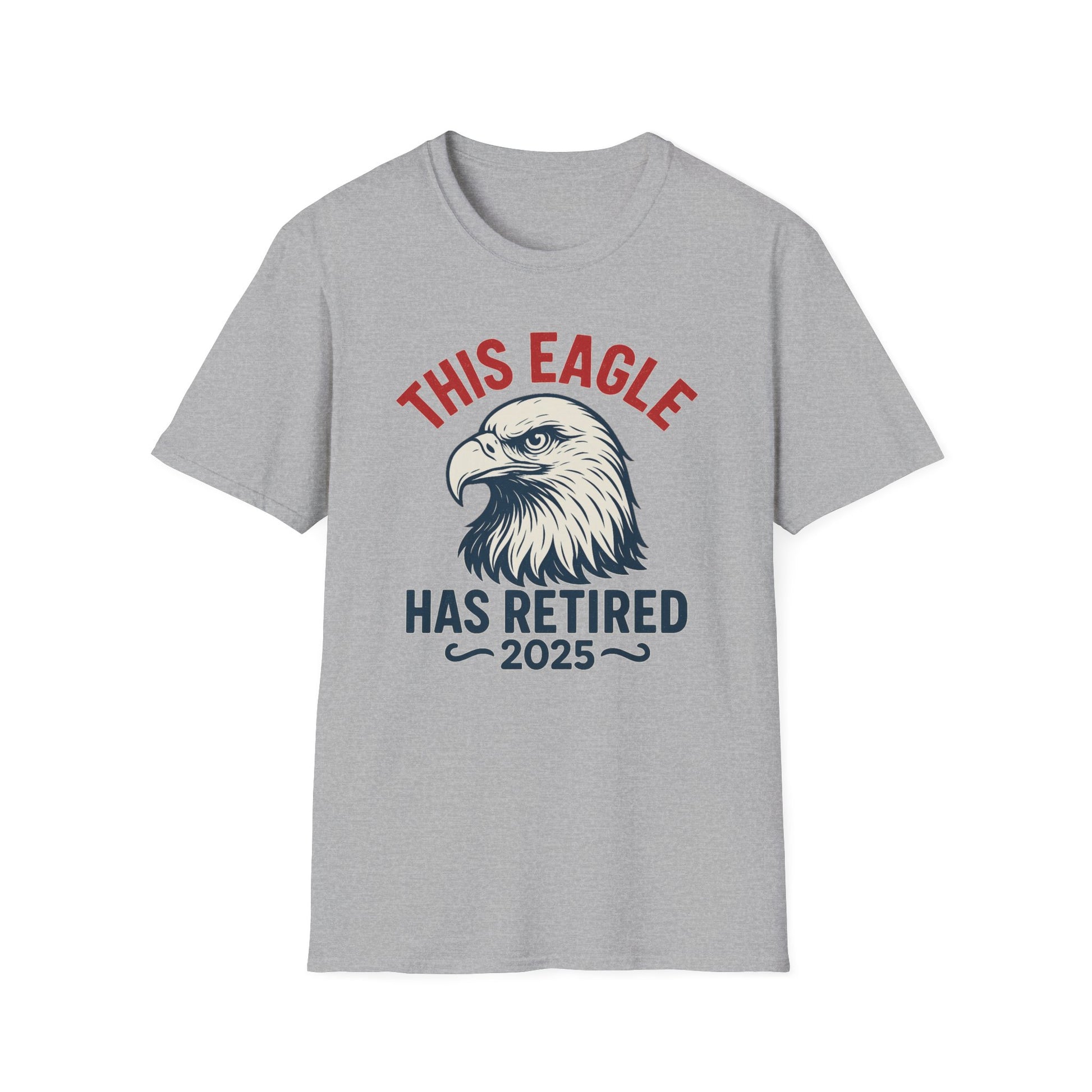 This Eagle Has Retired 2025 - Funny Eagle Retirement T-Shirt, Postal Retirement Gifts, Gifts For Postal Workers