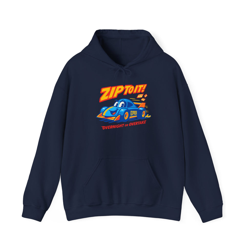 Zip It! Unisex Heavy Blend™ Hooded Sweatshirt - Fun Car Design, Gift for Car Lovers, Cozy Hoodie for Everyday Wear, Cool Graphic Sweatshirt