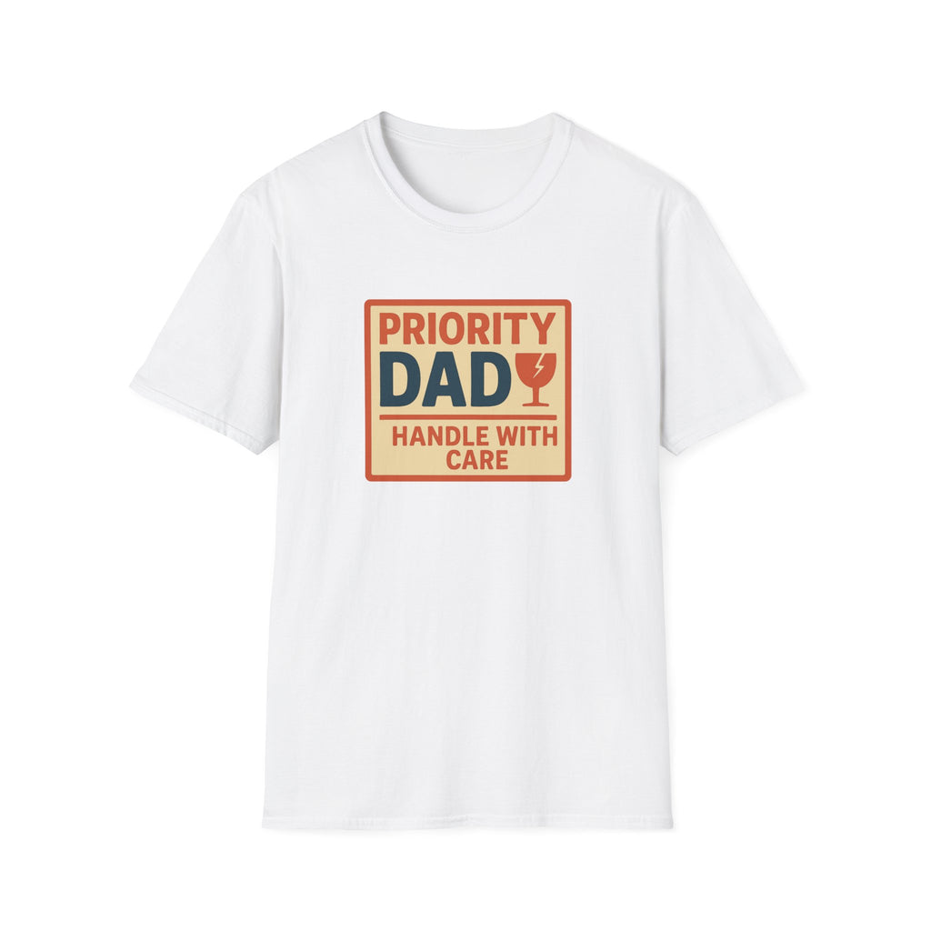 Priority Dad Unisex Softstyle T-Shirt, Father's Day Gift, Funny Dad Tee, Birthday Present for Dad, Casual Family Apparel
