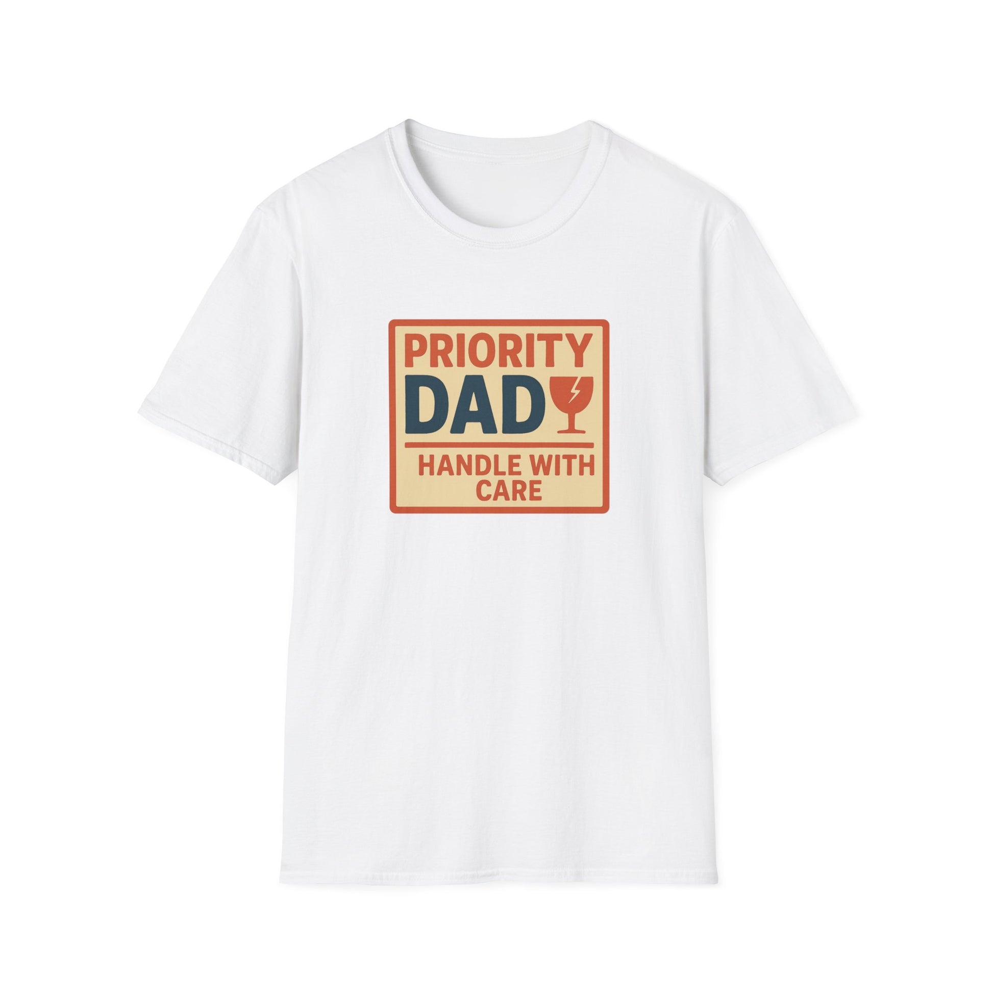 Priority Dad Unisex Softstyle T-Shirt, Father's Day Gift, Funny Dad Tee, Birthday Present for Dad, Casual Family Apparel