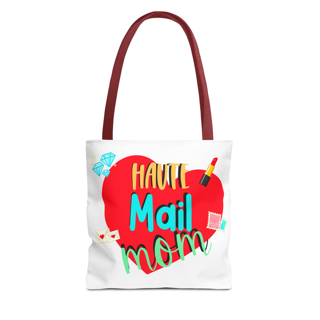 Tote Bag — "Haut Mail Mom" Heart Design Tote for Postal & Mom Gifts