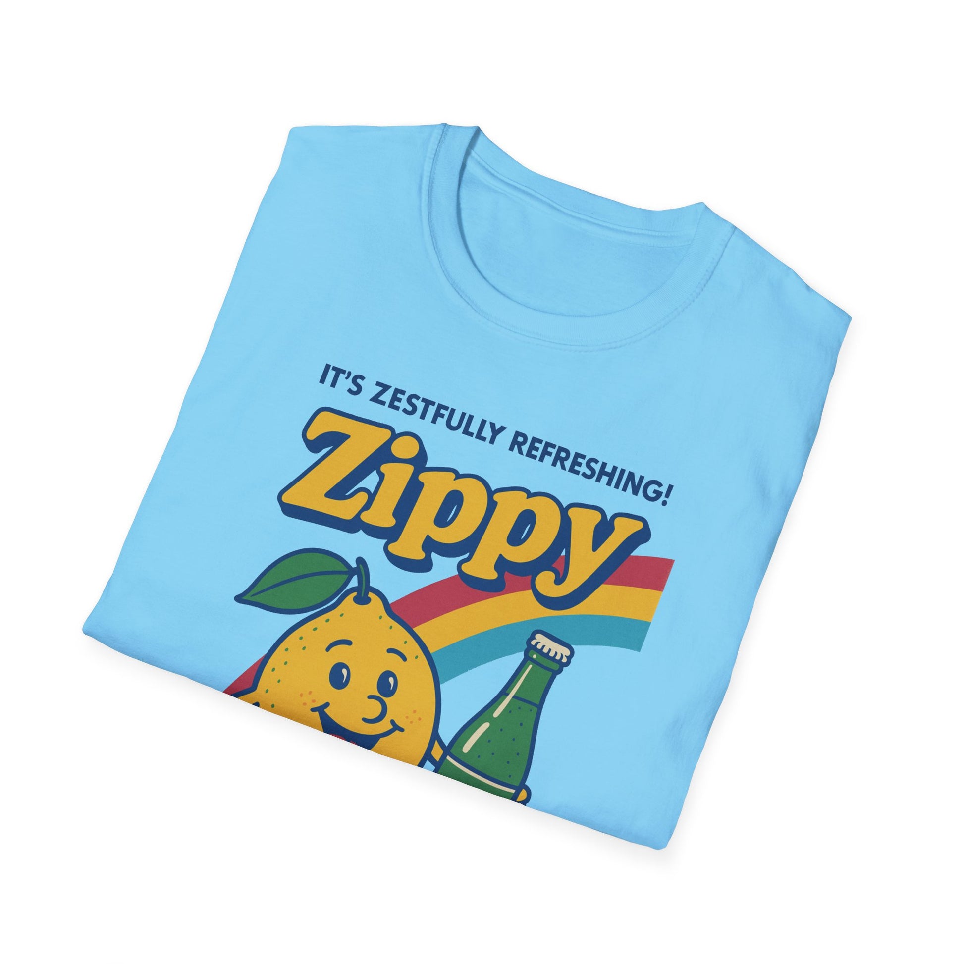 Zesty Lemon Soda T-Shirt, Retro Graphic Tee, Postal Worker, Mail Carrier, Unisex Summer Apparel, Fun Gift, Casual Wear, Lemonade Party Shirt