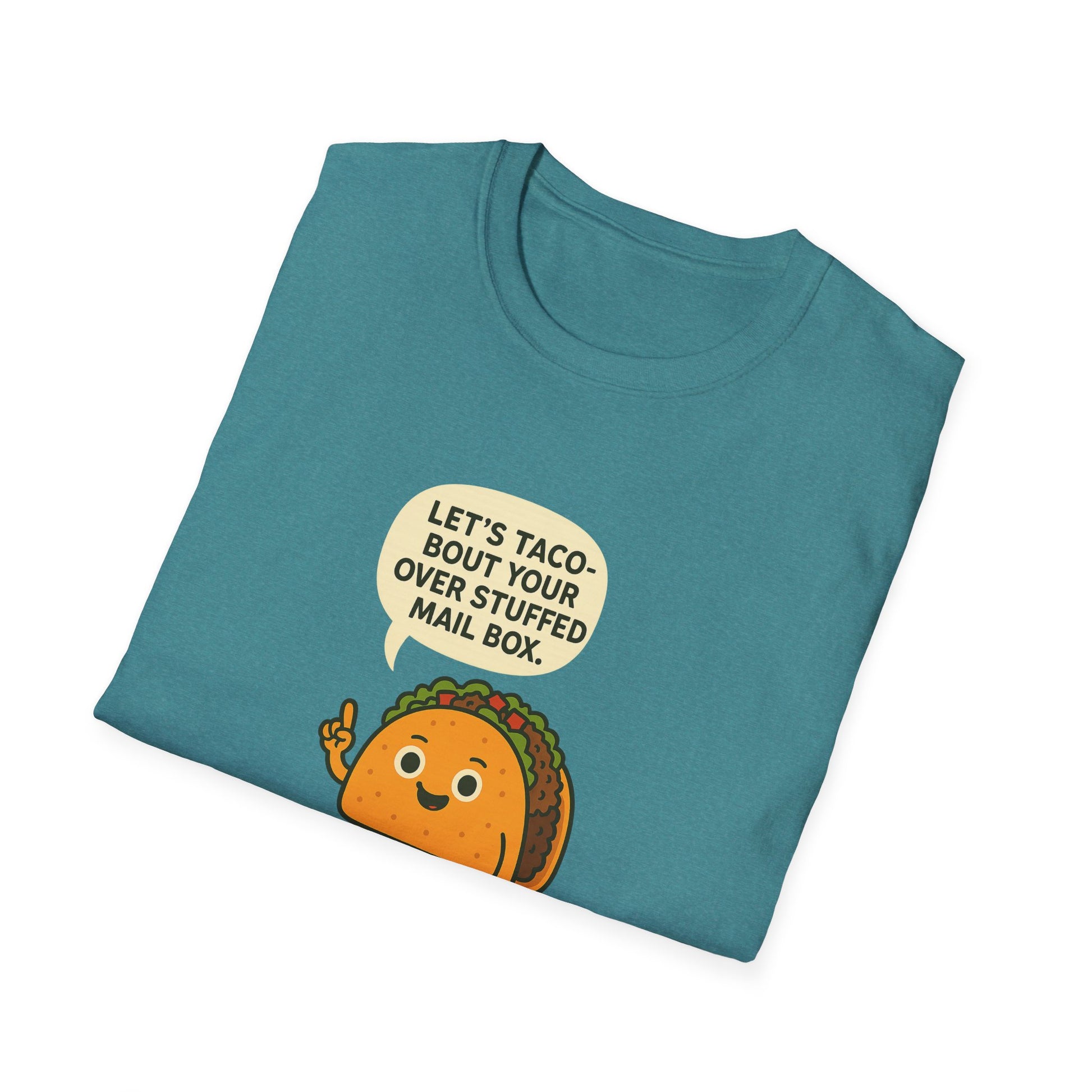 Let's Taco 'Bout It Unisex Softstyle T-Shirt | Fun Foodie Tee for Taco Lovers, Perfect Gift for Birthdays, Taco Tuesday, or Food Events