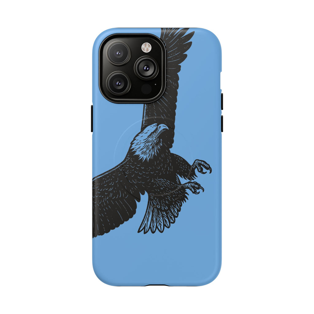 Eagle Flight Tough Magnetic Phone Case — Protective Magnetic Snap Cover with Soaring Eagle Design