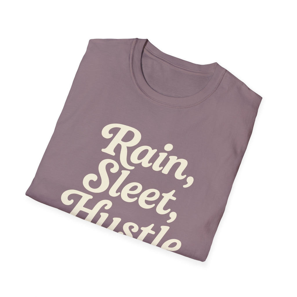 Rain, Sleet, Hustle Unisex T-Shirt | Motivational Shirt for Hustlers, Inspirational Gift, Everyday Casual Wear, Fitness Tee, Unique [...]