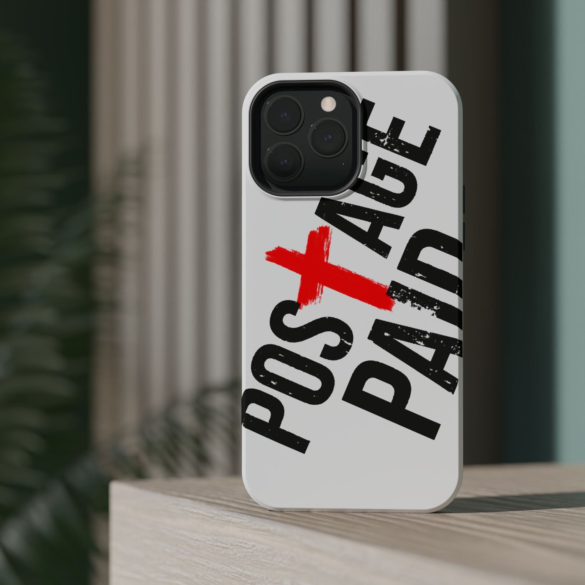 Postage Paid Impact-Resistant Phone Case - 'Postage Paid' Design, Inspiration Phone Case, Gifts For Faith Believers, Gifts For Postal Workers, Inspirational Gifts.
