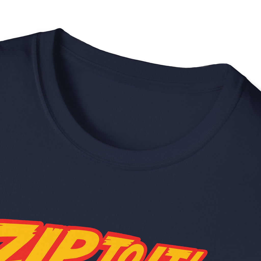 Race-Themed Unisex Softstyle T-Shirt | 'ZIP TO IT' Graphic Tee, Perfect for Car Lovers, Birthday Gift, Motorsport Fans, Casual Wear