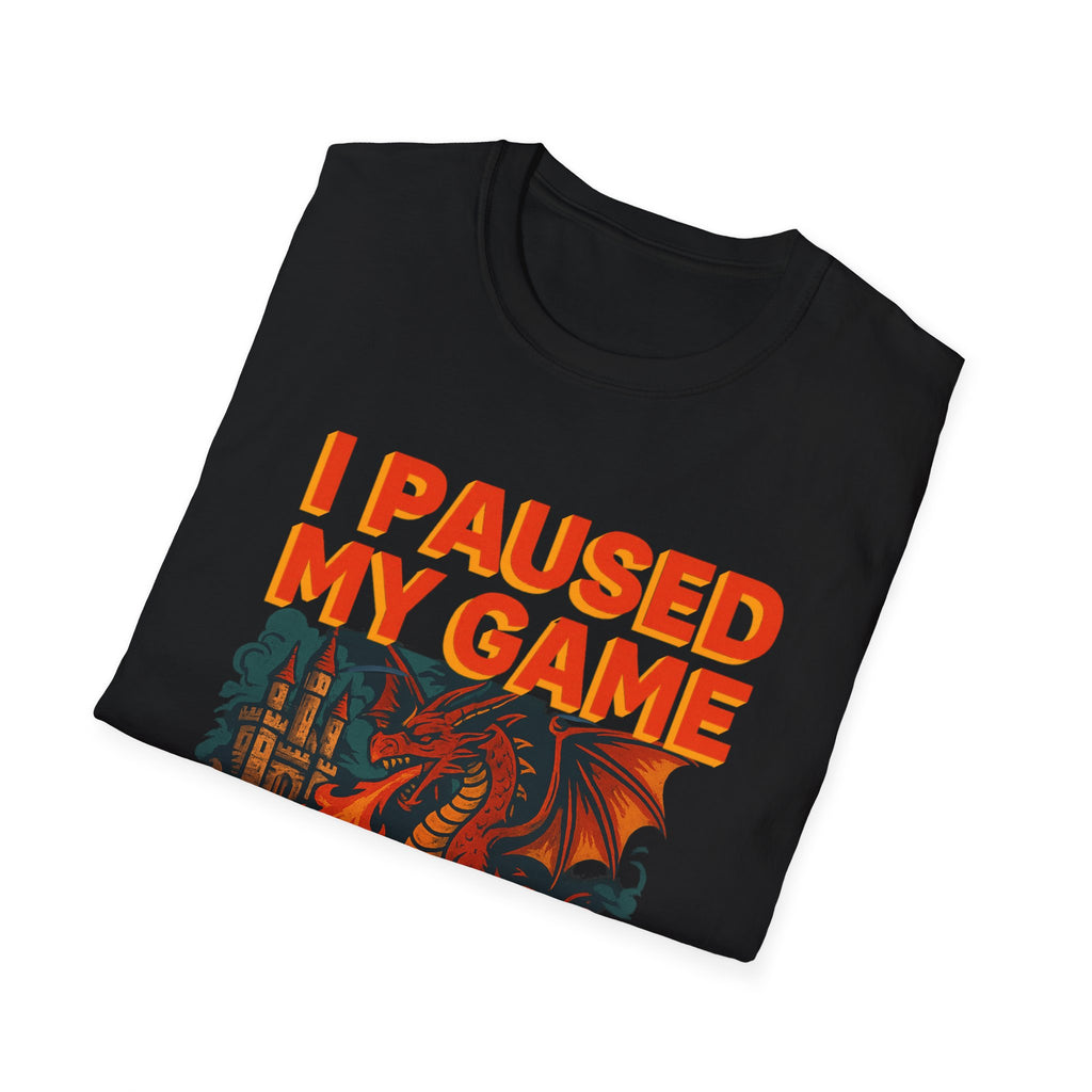 I Paused My Game T-Shirt, Gamer Gift, Okayest Mail Carrier Shirt, Funny Unisex Tee, Casual Gaming Apparel, Perfect for Birthdays, Holidays