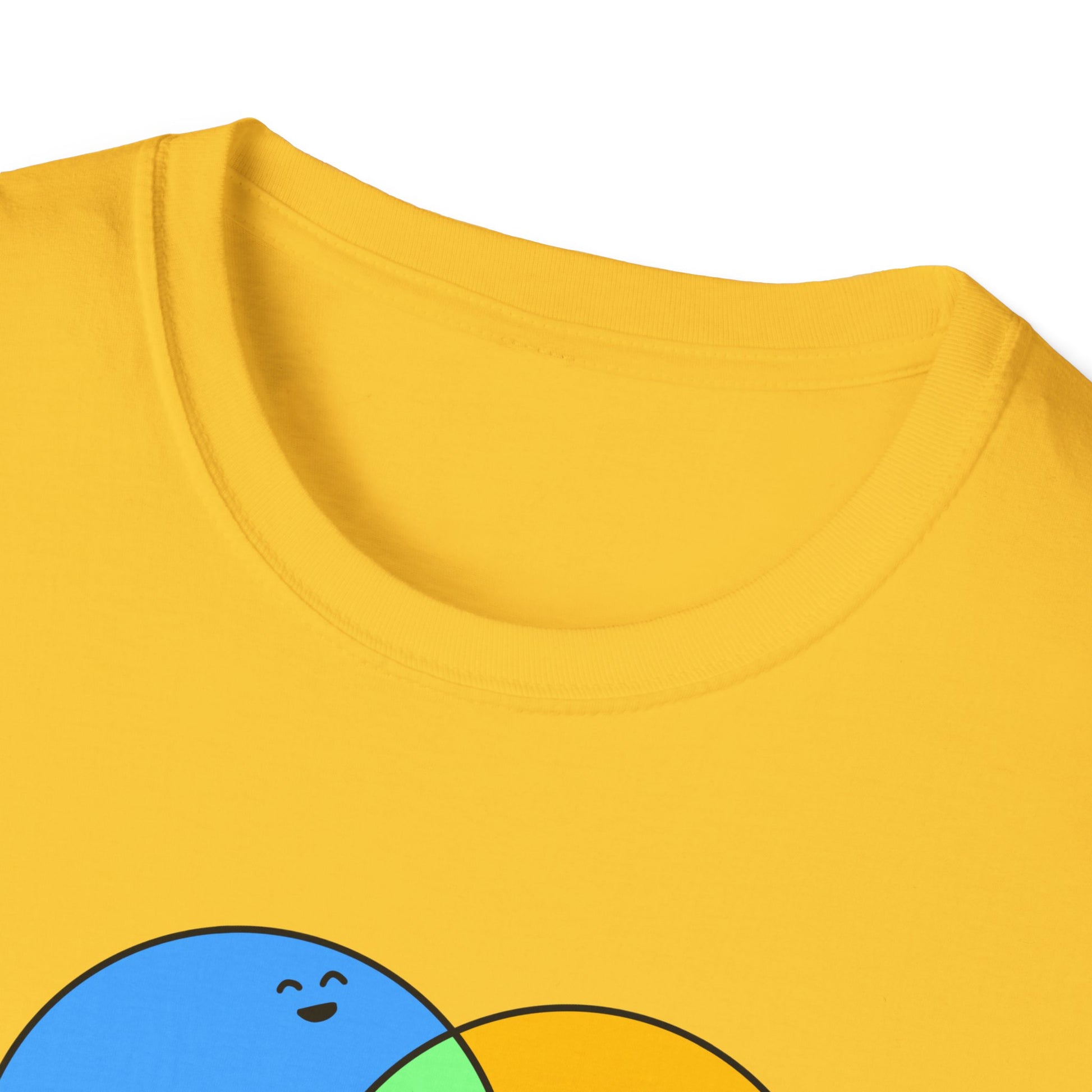 Venn Diagram Humor Postal T-Shirt, Fun Graphic Tee for Friends, Birthday Gift, Casual Wear, Relaxed Style, Laugh It Wear It