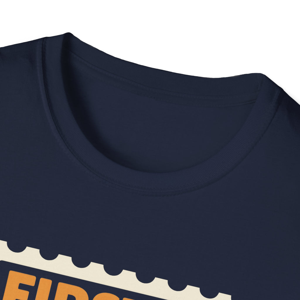 First Class Mom Unisex Softstyle T-Shirt - Perfect Gift for Mother's Day, Birthday, New Moms, Relaxed Casual Wear, Everyday Comfort