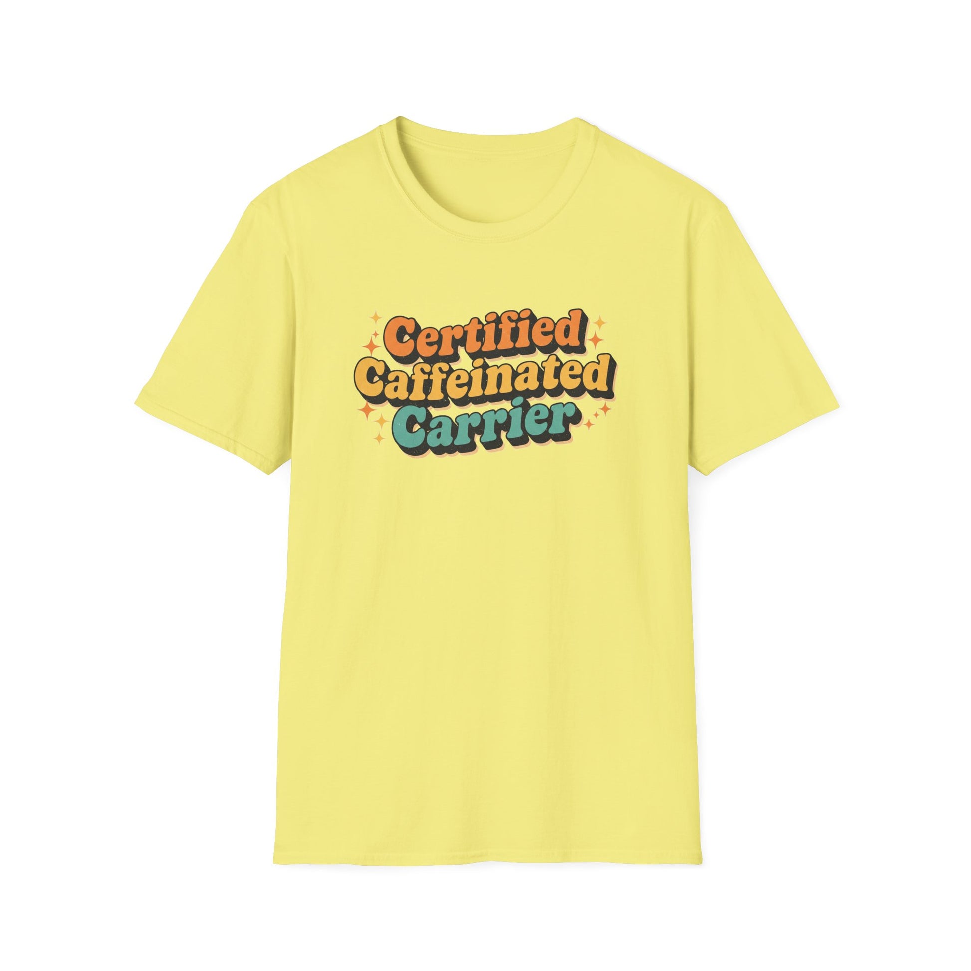Certified Caffeinated Carrier Unisex Softstyle T-Shirt, Coffee Lover Shirt, Funny Tee, Gift for Baristas, Everyday Casual Wear, Coffee [...]