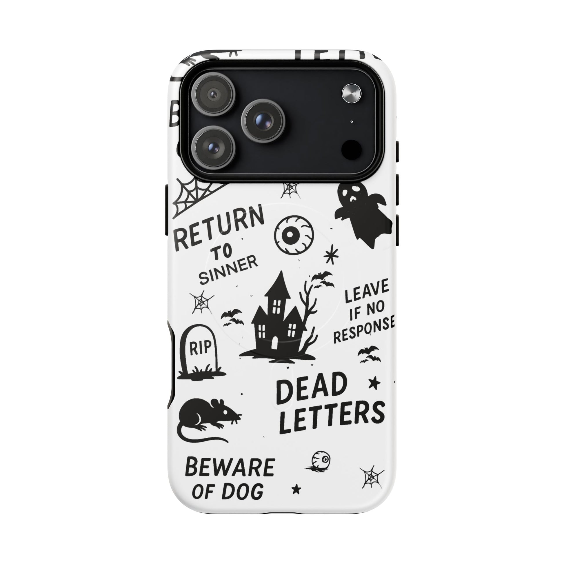 Spooky Phone Case, Halloween Accessory, Tough Magnetic Cases, Unique Gift, Gothic Style Tech Cover, Cell Phone Protector