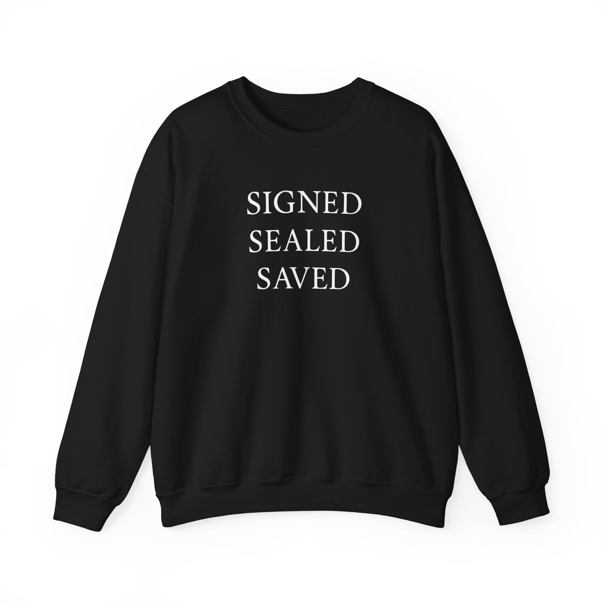 Signed Sealed Saved Crewneck Sweatshirt, Postal Workers Sweatshirts, Christian Sweatshirts, Gifts For Postal Workers, Gift Ideas.