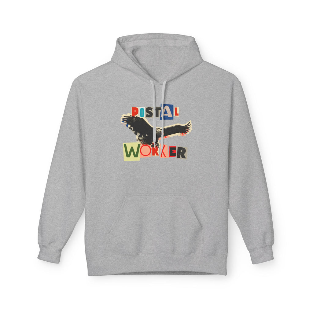 Postal Worker Ransom Letter Hoodie – Bold Eagle Graphic Sweatshirt for Proud Mail Carriers