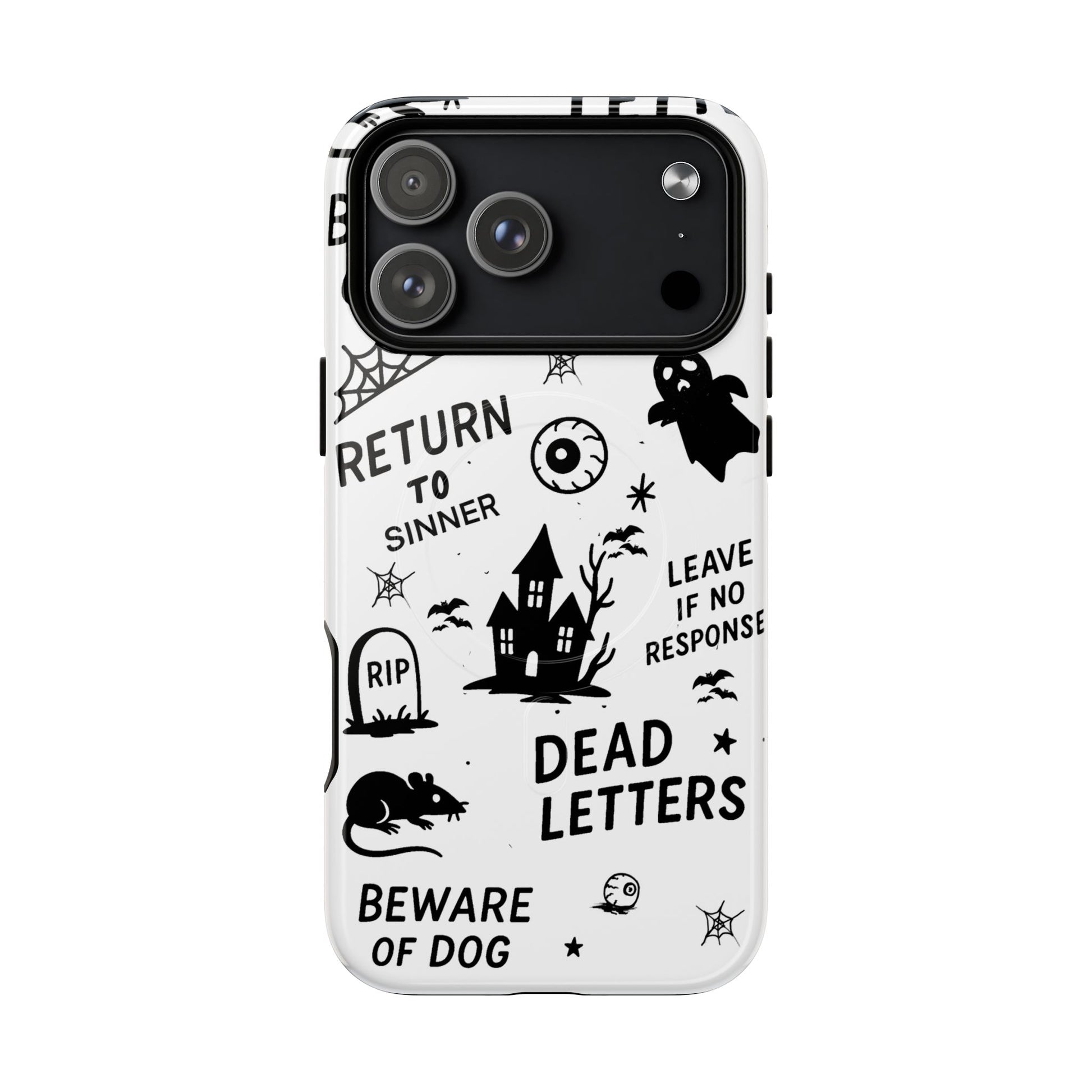 Spooky Phone Case, Halloween Accessory, Tough Magnetic Cases, Unique Gift, Gothic Style Tech Cover, Cell Phone Protector