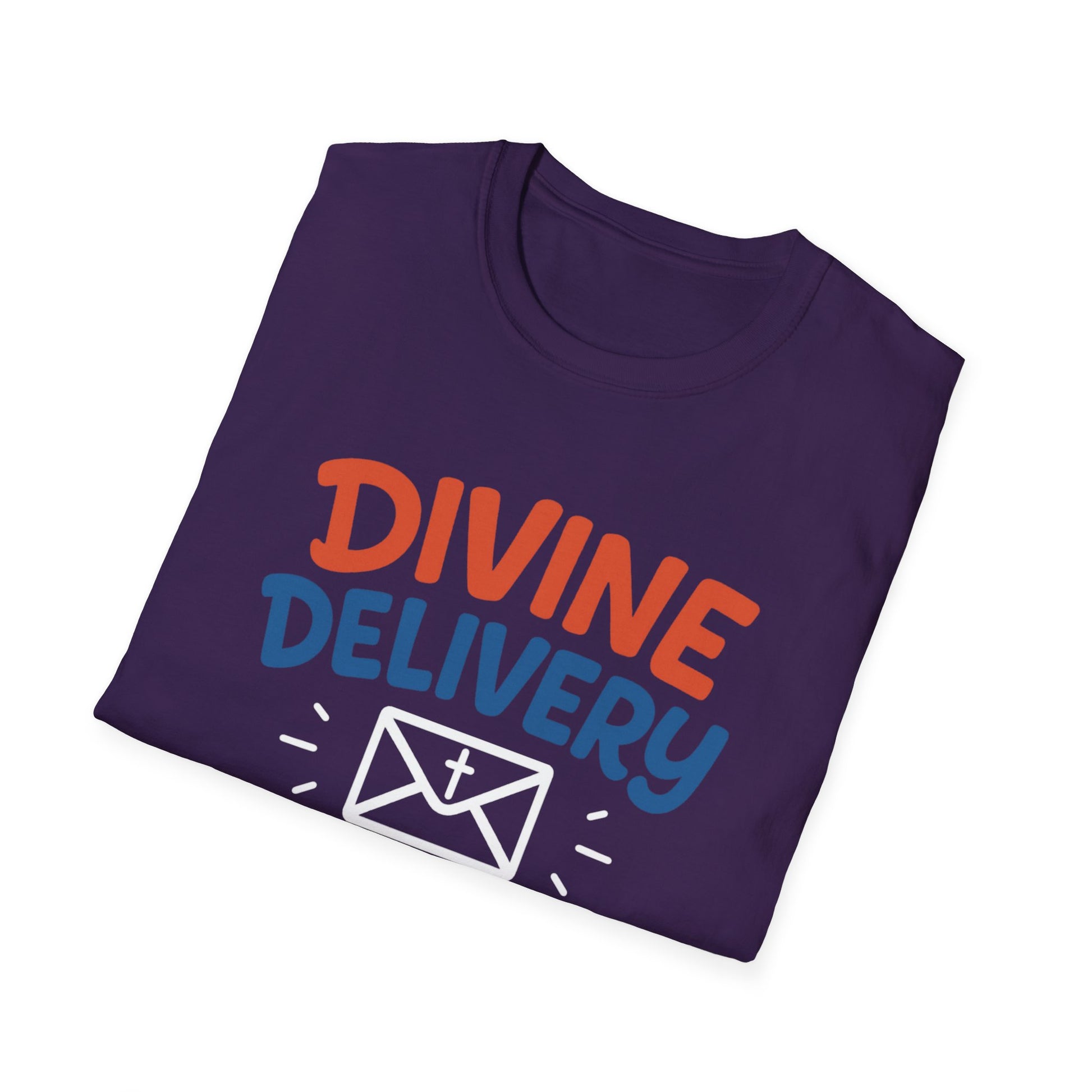 Divine Delivery God's Timing T-Shirt, Unisex Graphic Tee, Inspirational Birth Announcement Shirt, Faith-Based Gift, Religious Apparel