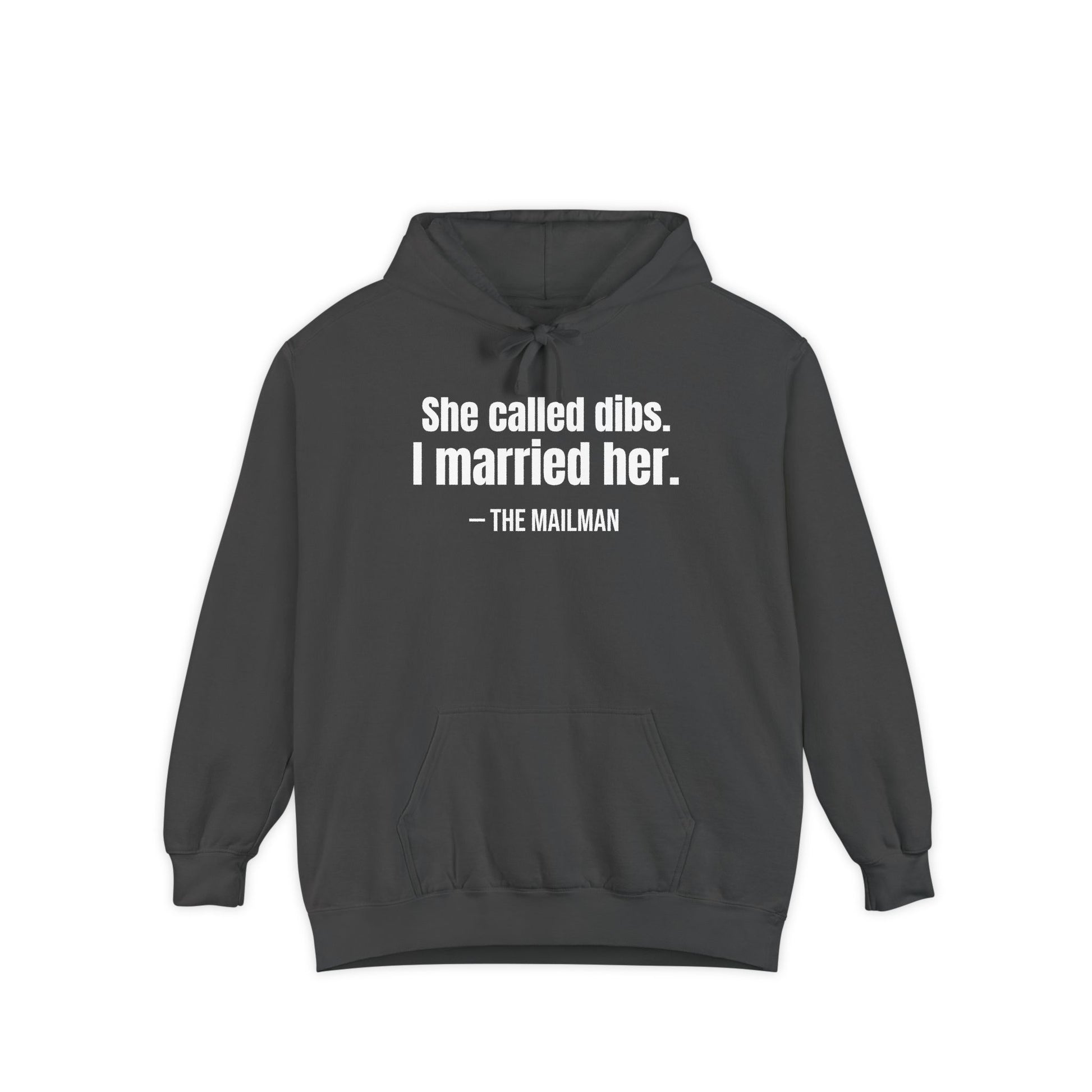 She Called Dibs I Married Her Hoodie – Funny Couple Hoodie, Husband Humor Pullover, Matching Set Gift