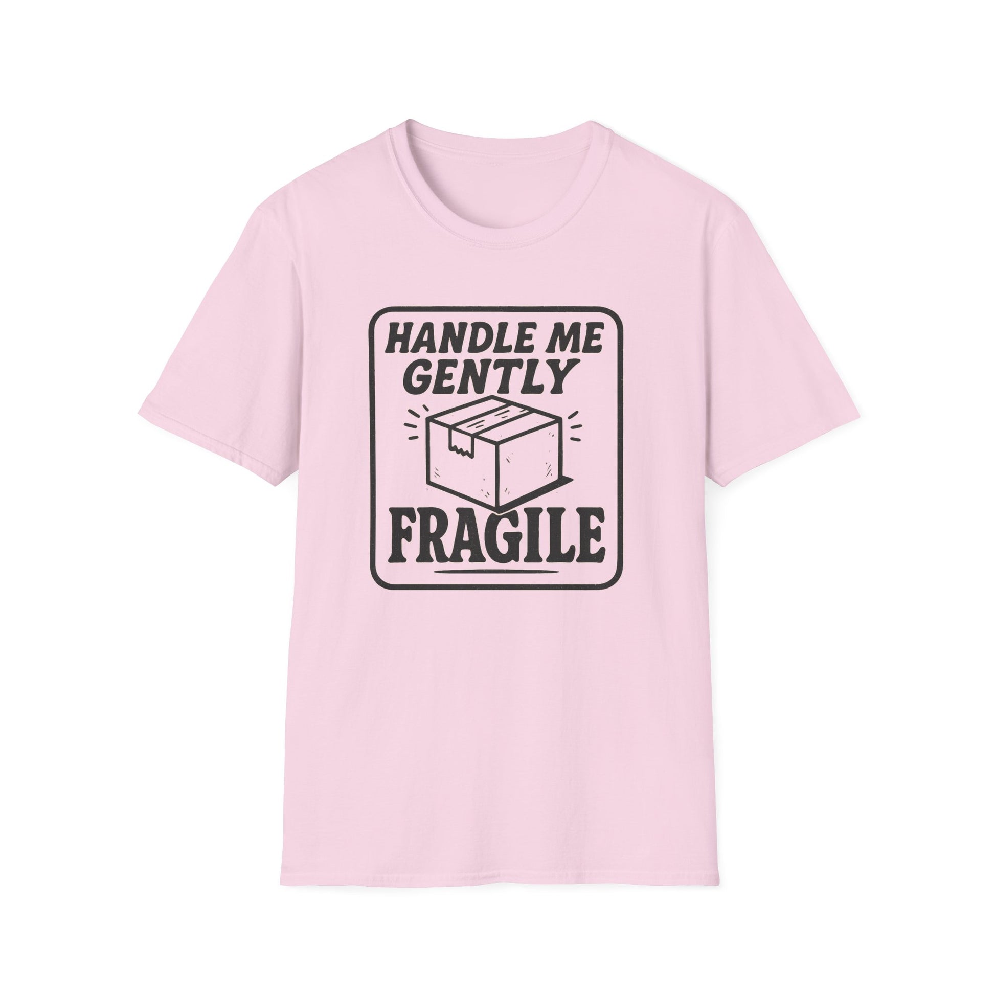 Handle Me Gently T-Shirt, Unisex Cute Tee, Gift for Friends, Postal Humor Shirt, Fun Casual Wear