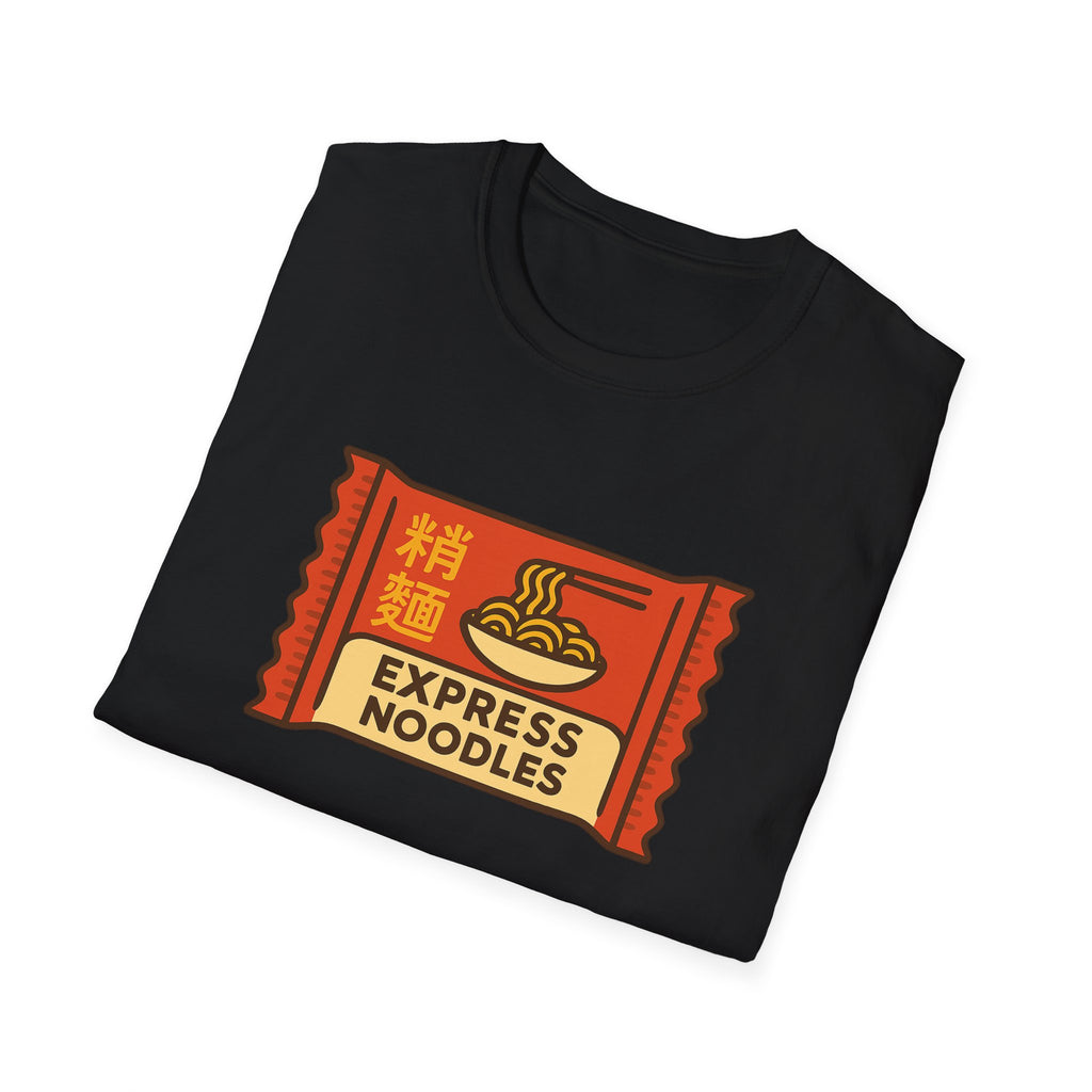 Express Noodles Unisex Softstyle T-Shirt - Casual Wear, Foodie Gift, Festival Attire, Comfortable Tee, Streetwear