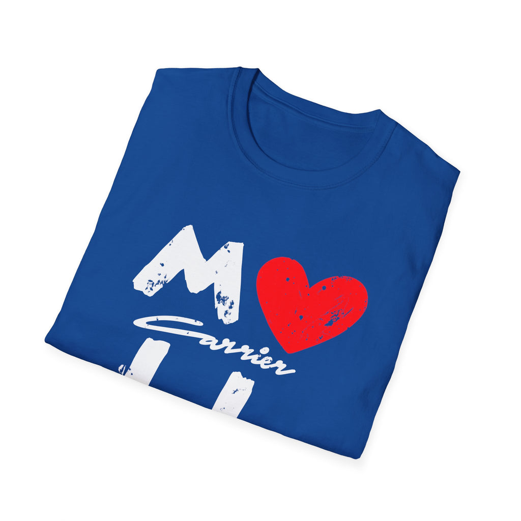 Mail Carrier Love T-Shirt, Unisex Softstyle Tee,  Postal Worker, Casual Gift for Him or Her, Perfect for Birthdays, Celebrations, Everyday Wear