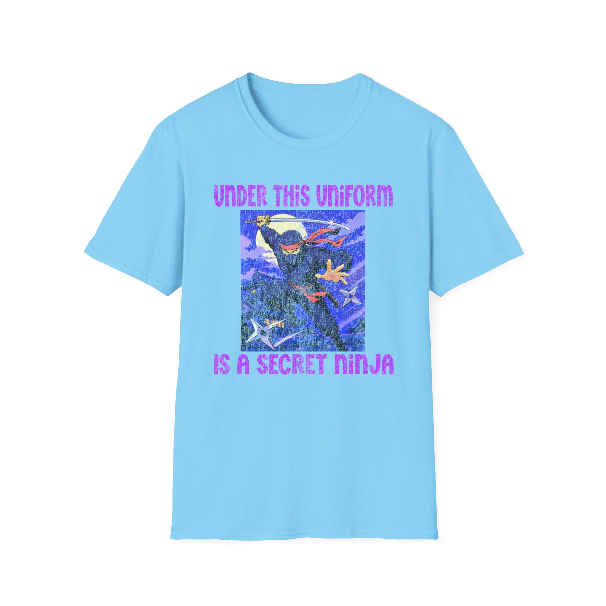 Ninja Uniform T-Shirt – "Under This Uniform Is a Secret Ninja" Graphic Tee