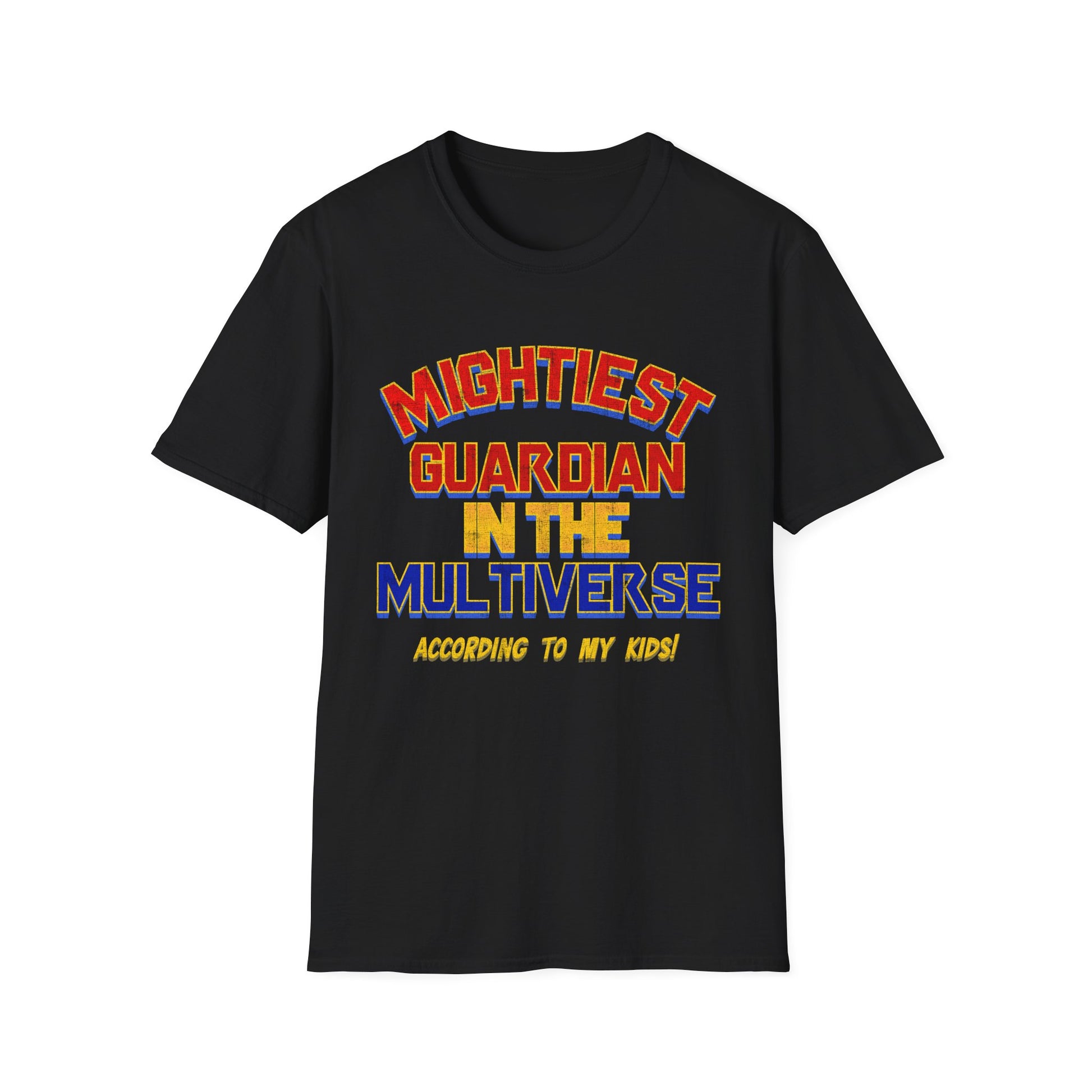Mightiest Guardian In The Multiverse— Vintage Distressed Comic Book Inspired Father’s Day Tee