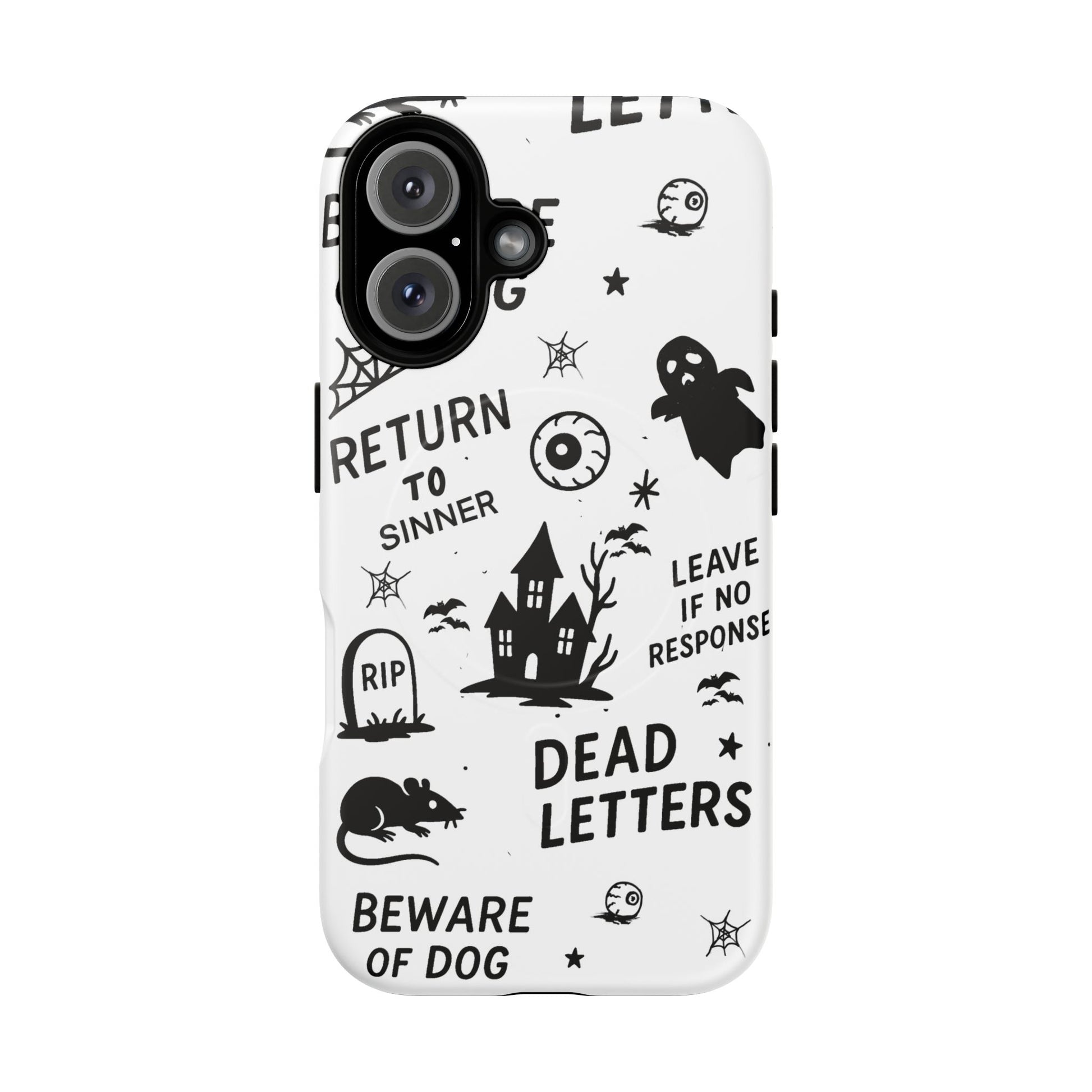 Spooky Phone Case, Halloween Accessory, Tough Magnetic Cases, Unique Gift, Gothic Style Tech Cover, Cell Phone Protector