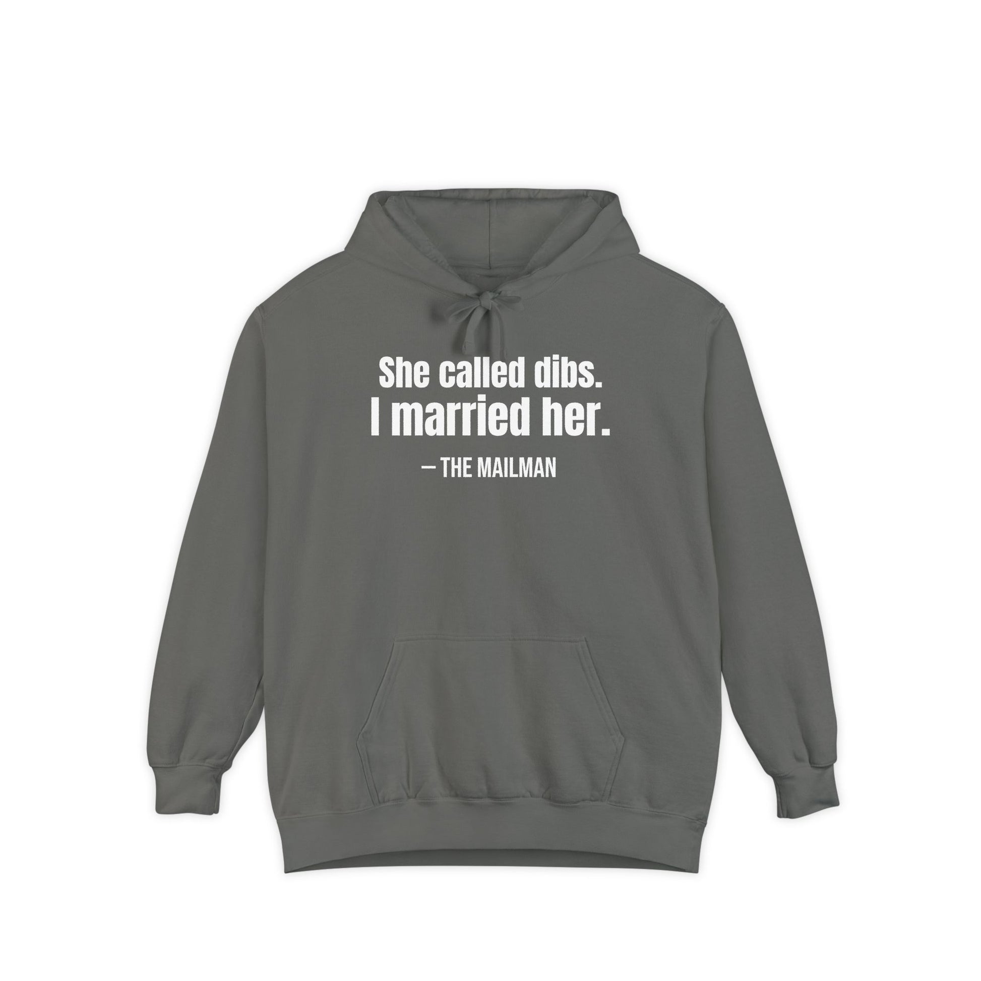 She Called Dibs I Married Her Hoodie – Funny Couple Hoodie, Husband Humor Pullover, Matching Set Gift