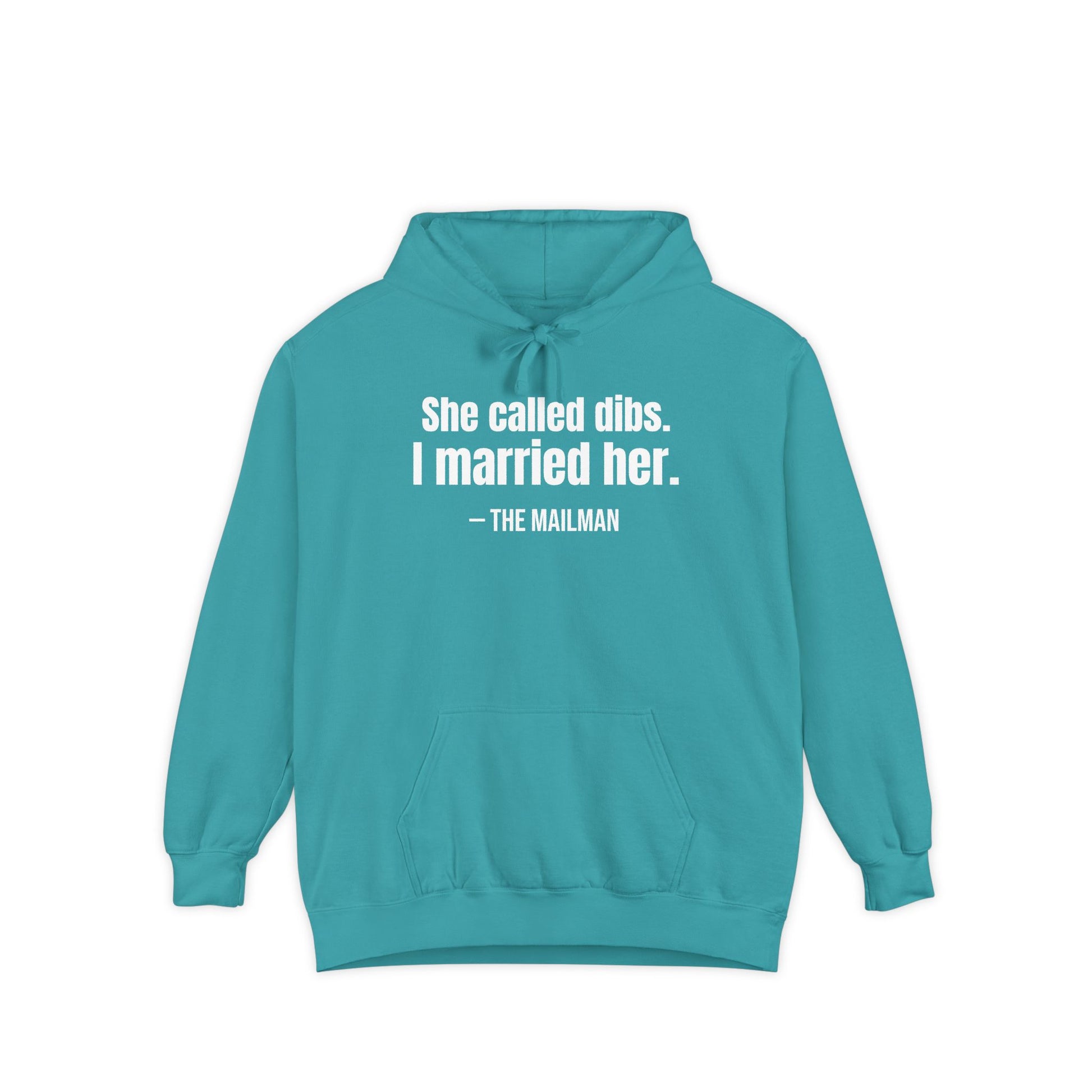 She Called Dibs I Married Her Hoodie – Funny Couple Hoodie, Husband Humor Pullover, Matching Set Gift