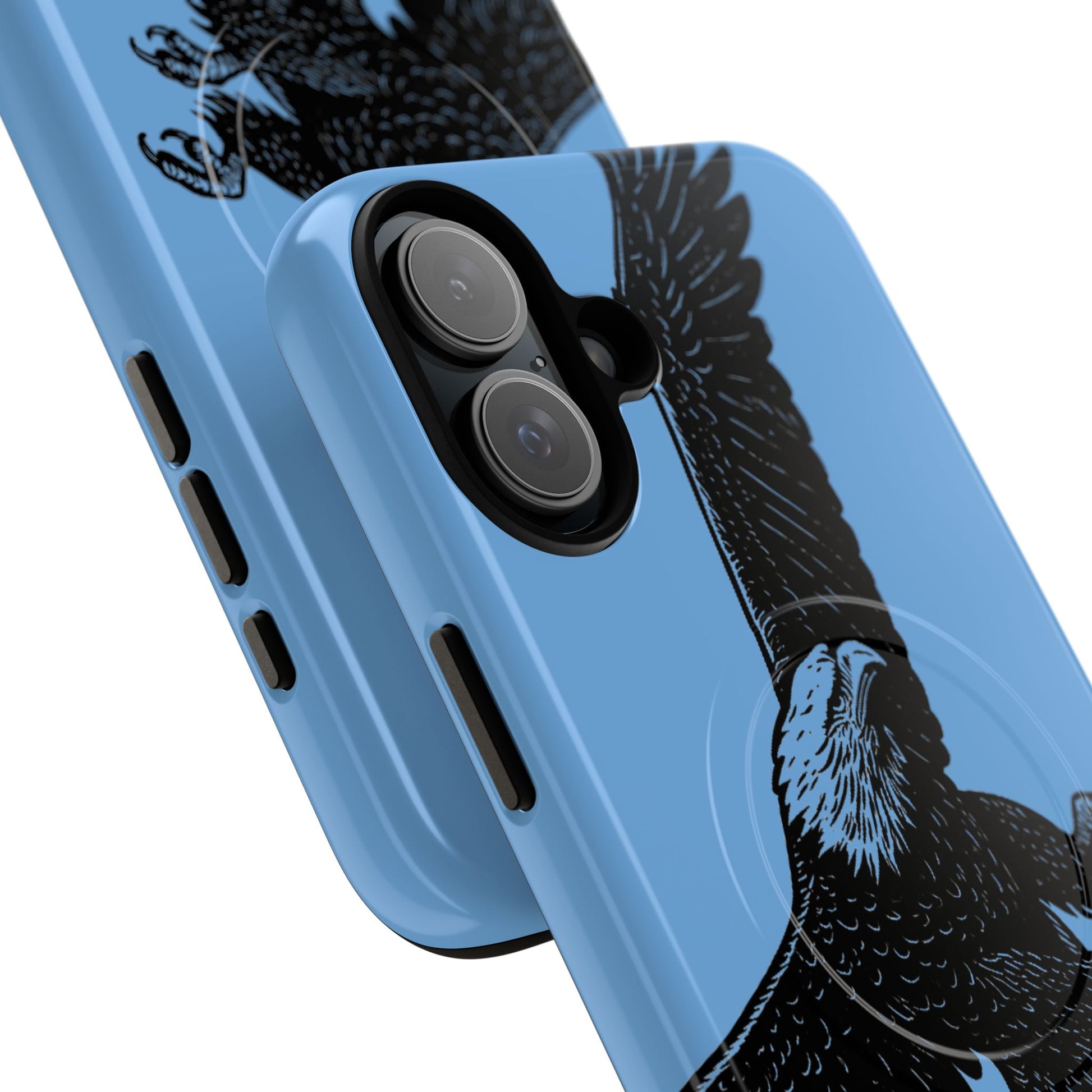 Eagle Flight Tough Magnetic Phone Case — Protective Magnetic Snap Cover with Soaring Eagle Design