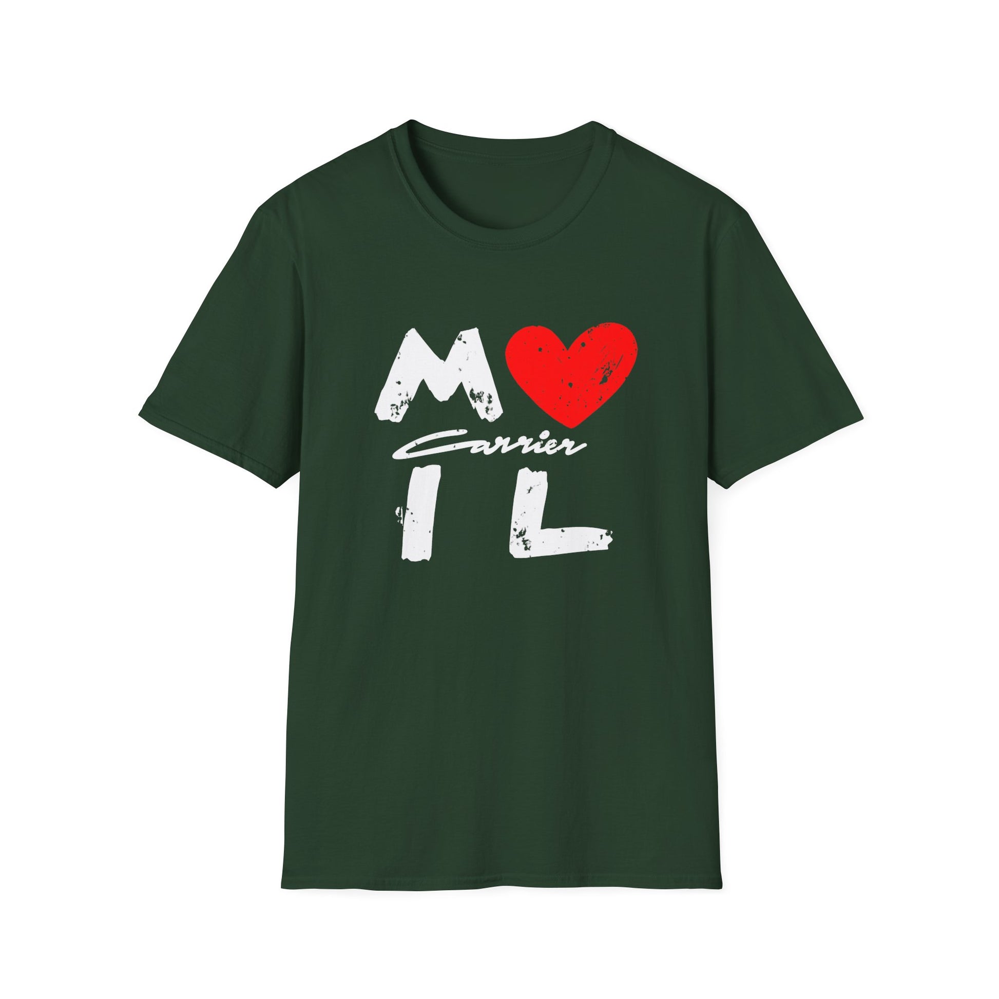 Mail Carrier Love T-Shirt, Unisex Softstyle Tee,  Postal Worker, Casual Gift for Him or Her, Perfect for Birthdays, Celebrations, Everyday Wear