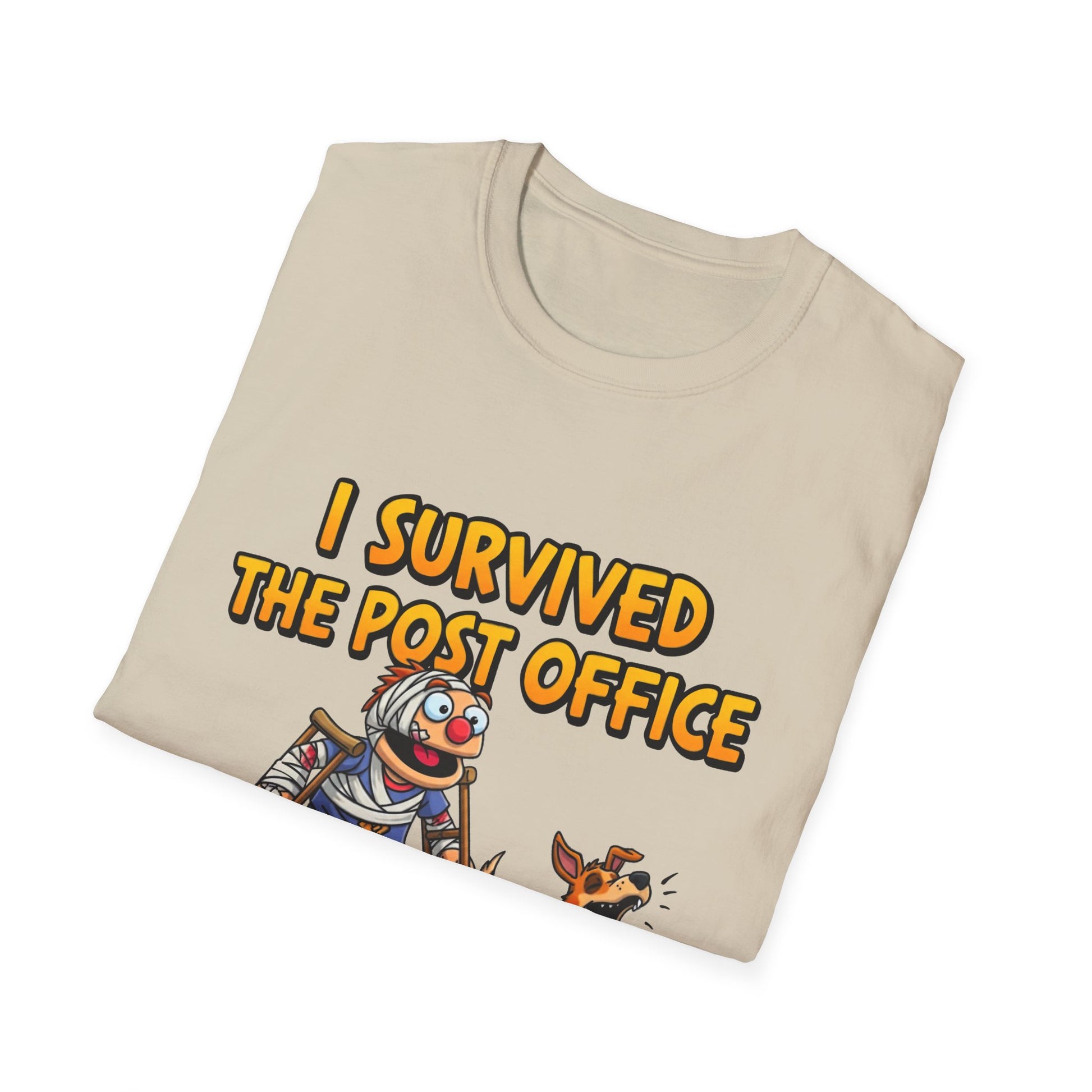Funny I Survived Post Office T-Shirt, Unique Gift for Mail Carriers, Perfect for Postal Workers, Casual Wear, Humor Tee
