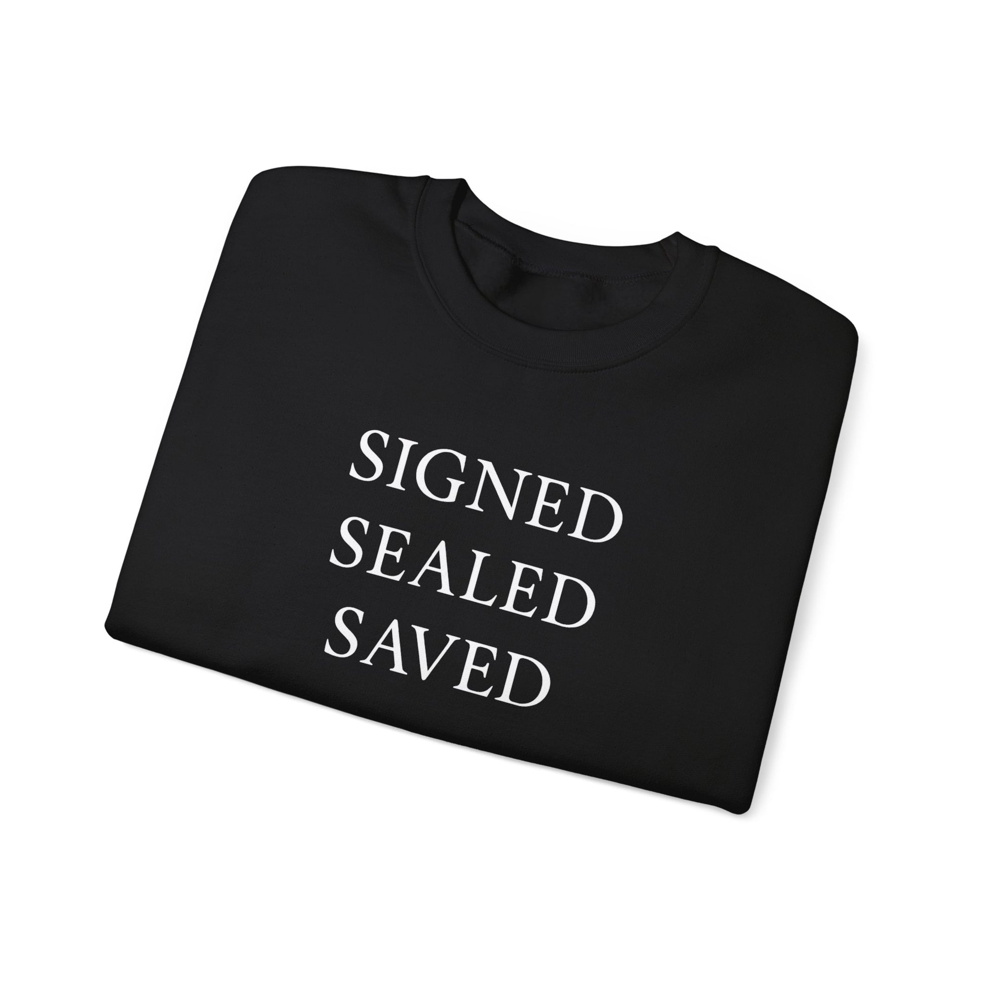 Signed Sealed Saved Crewneck Sweatshirt, Postal Workers Sweatshirts, Christian Sweatshirts, Gifts For Postal Workers, Gift Ideas.