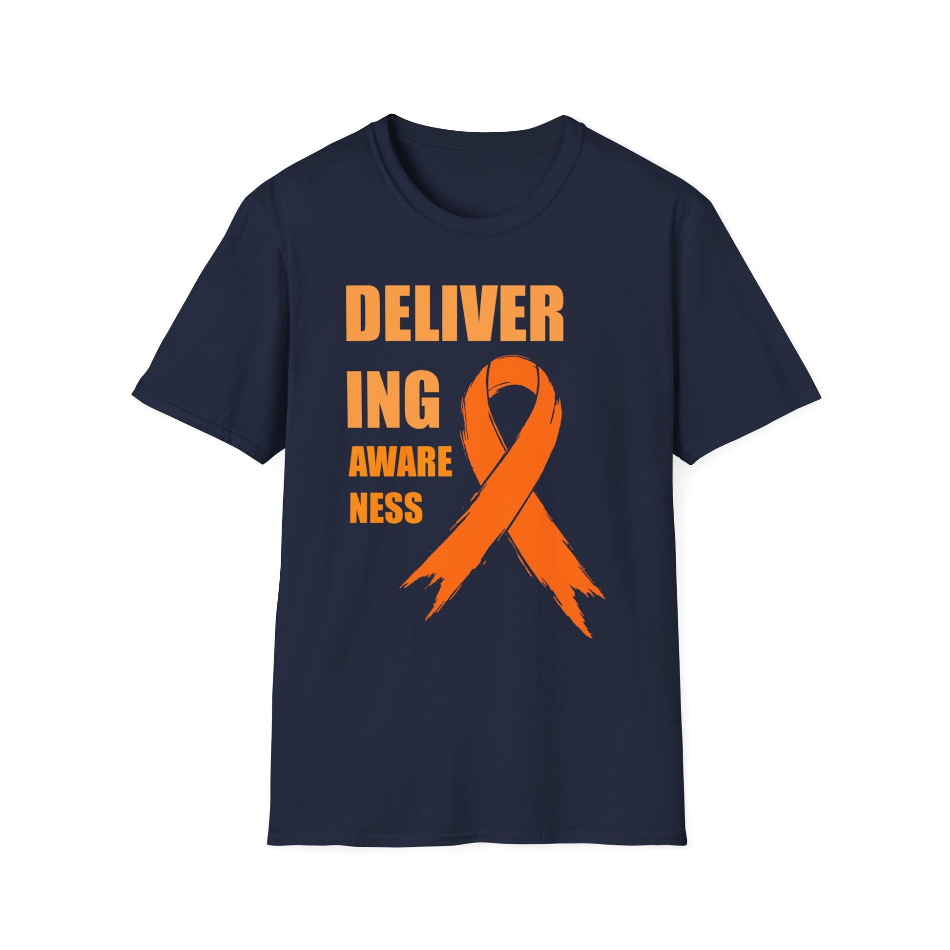 Multiple Sclerosis Awareness Shirt – Delivering Awareness Orange Ribbon Support Tee