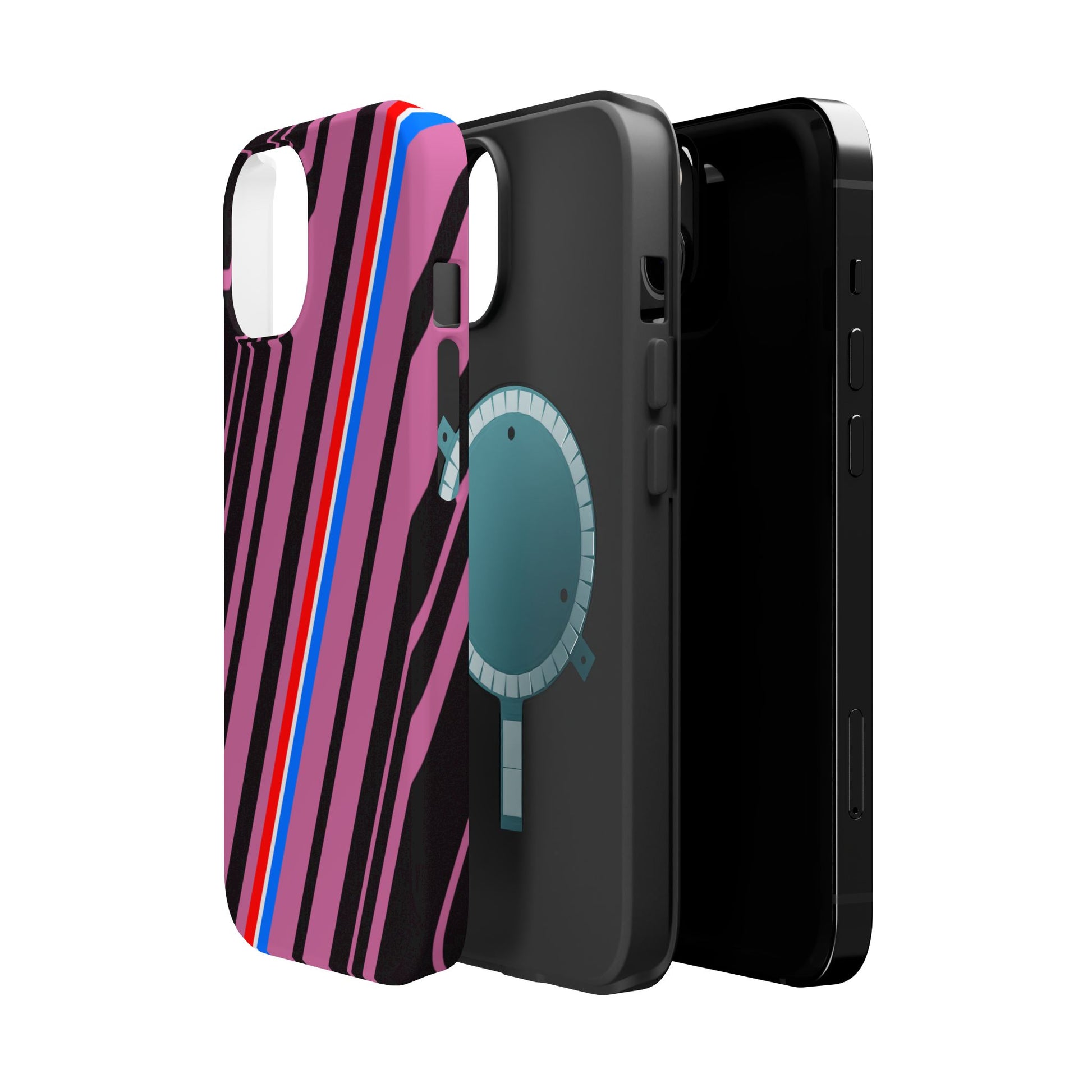 Vibrant Magnetic Phone Cases for Impact Resistance, Phone Protection, Gift for Tech Lovers, Postal Workers, Colorful Barcode Cases