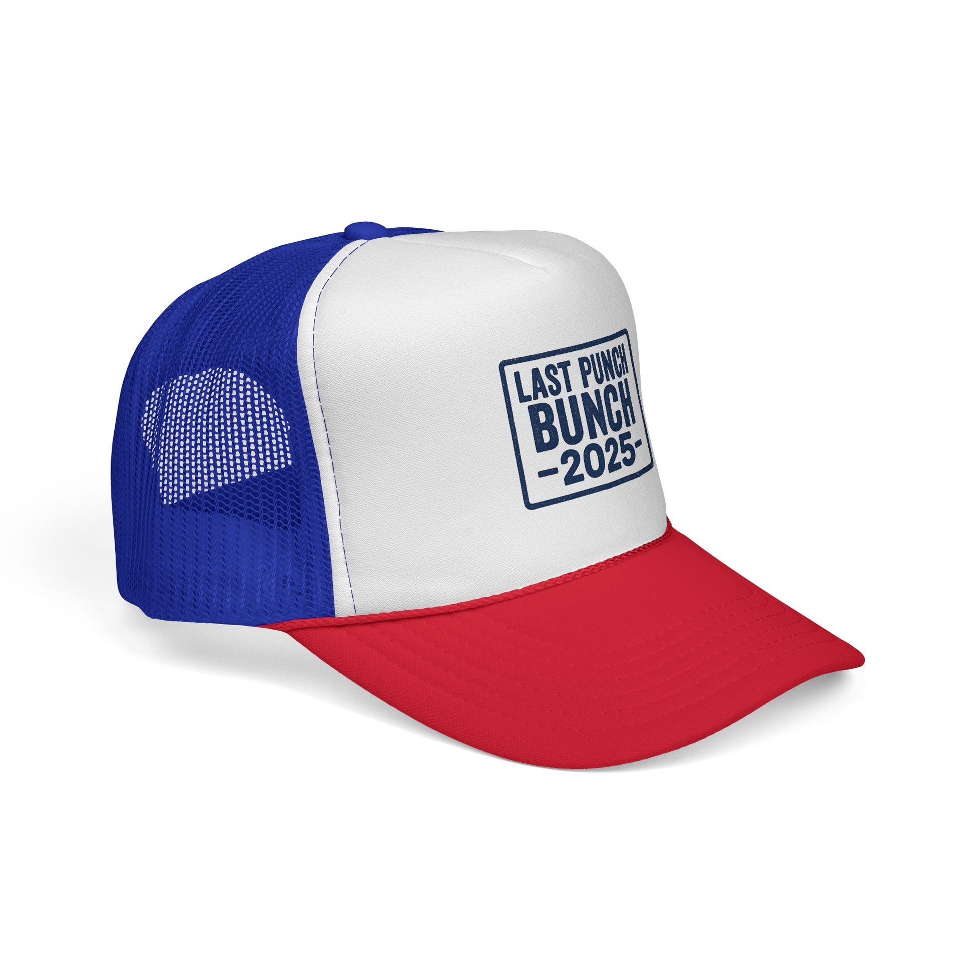 Last Punch Bunch 2025 Trucker Cap - Fun Casual Headwear for Celebrations, Retirement Gifts, Gifts For Postal Workers