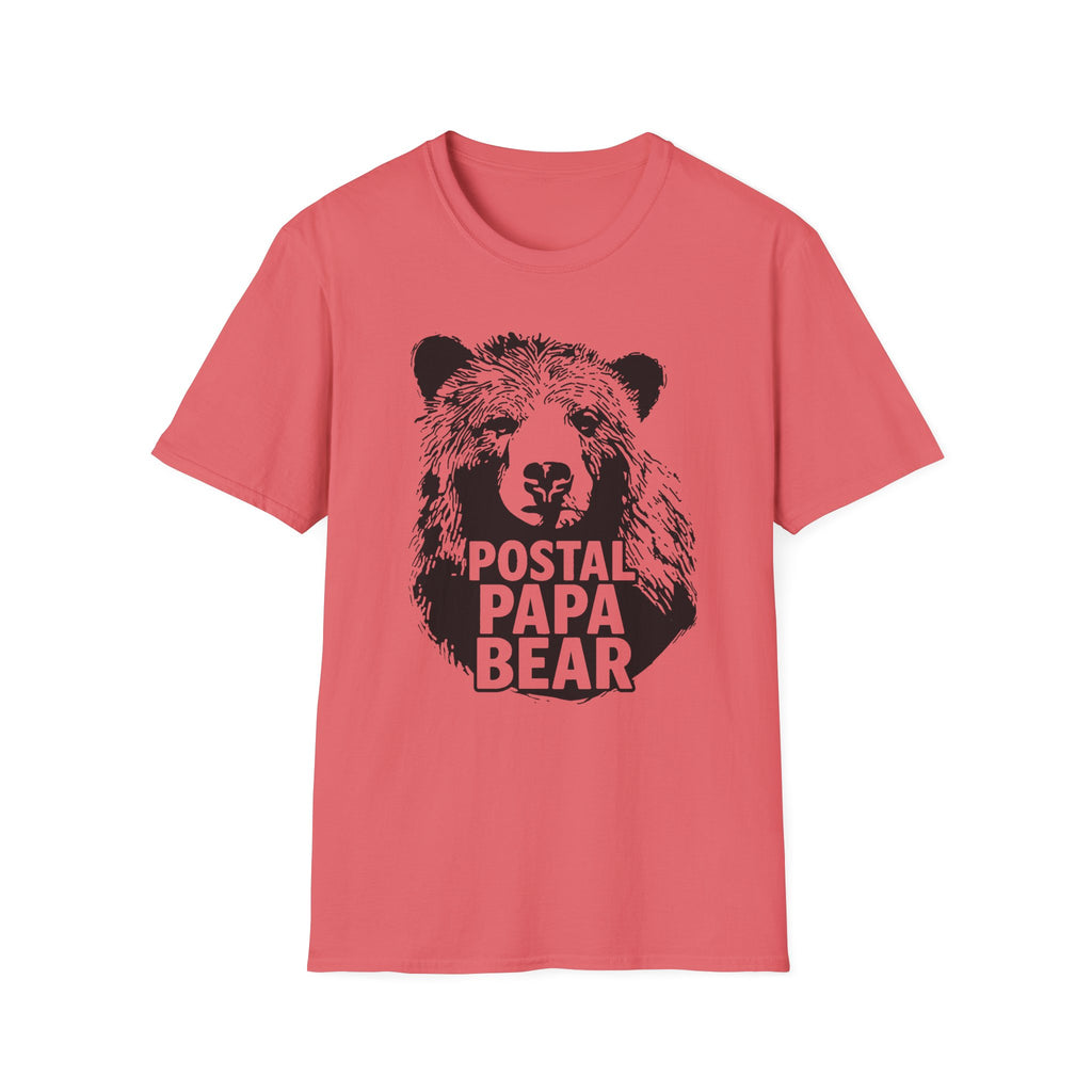 Postal Papa Bear Unisex T-Shirt | Cute Gift for Dads | Family Reunion T-Shirt | Casual Wear | Father's Day Tee | Unique Design