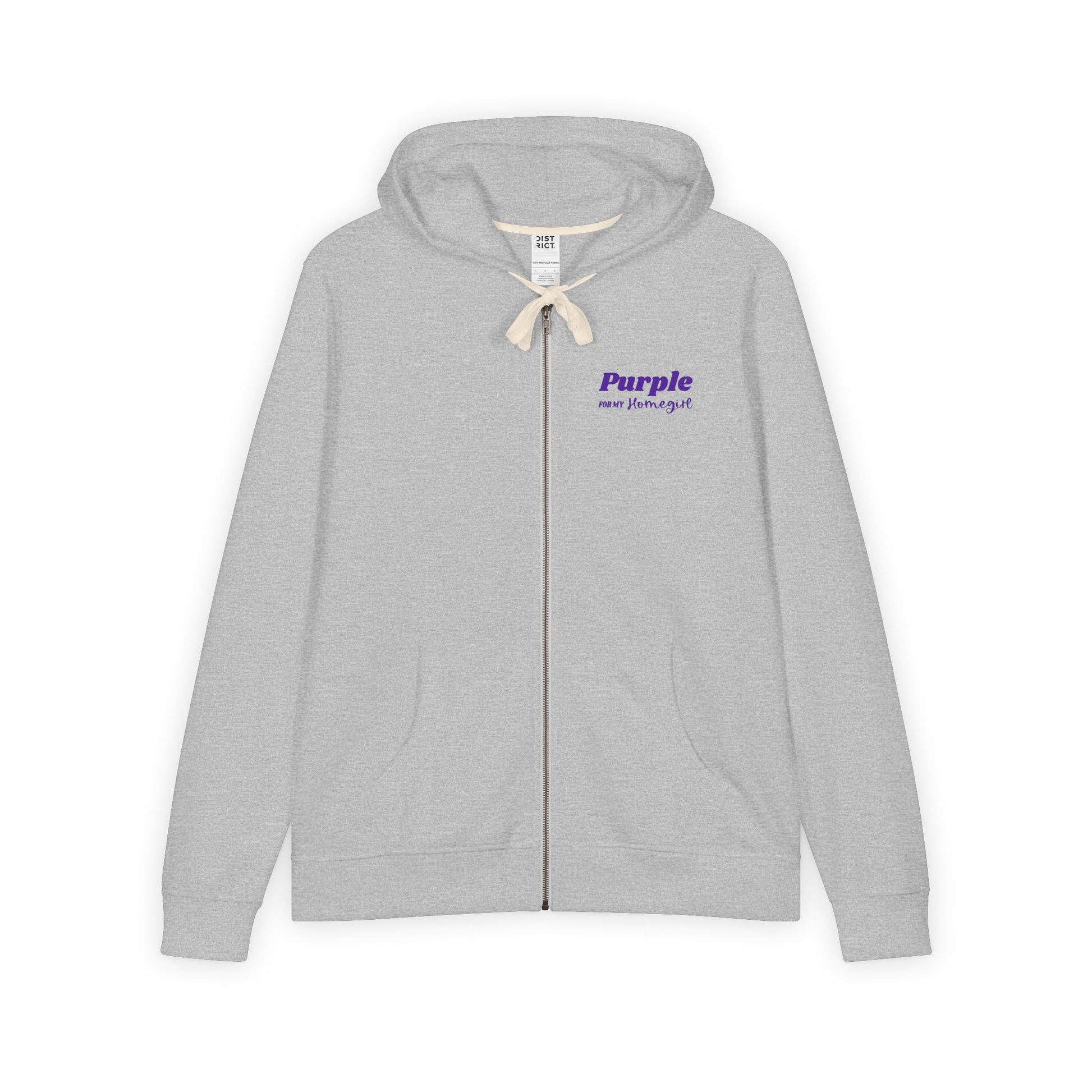 Purple For My Homegirl full zip Lupus Awareness Hoodie