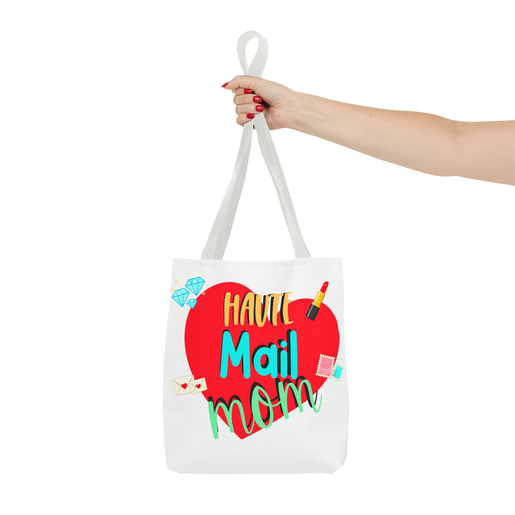 Tote Bag — "Haut Mail Mom" Heart Design Tote for Postal & Mom Gifts