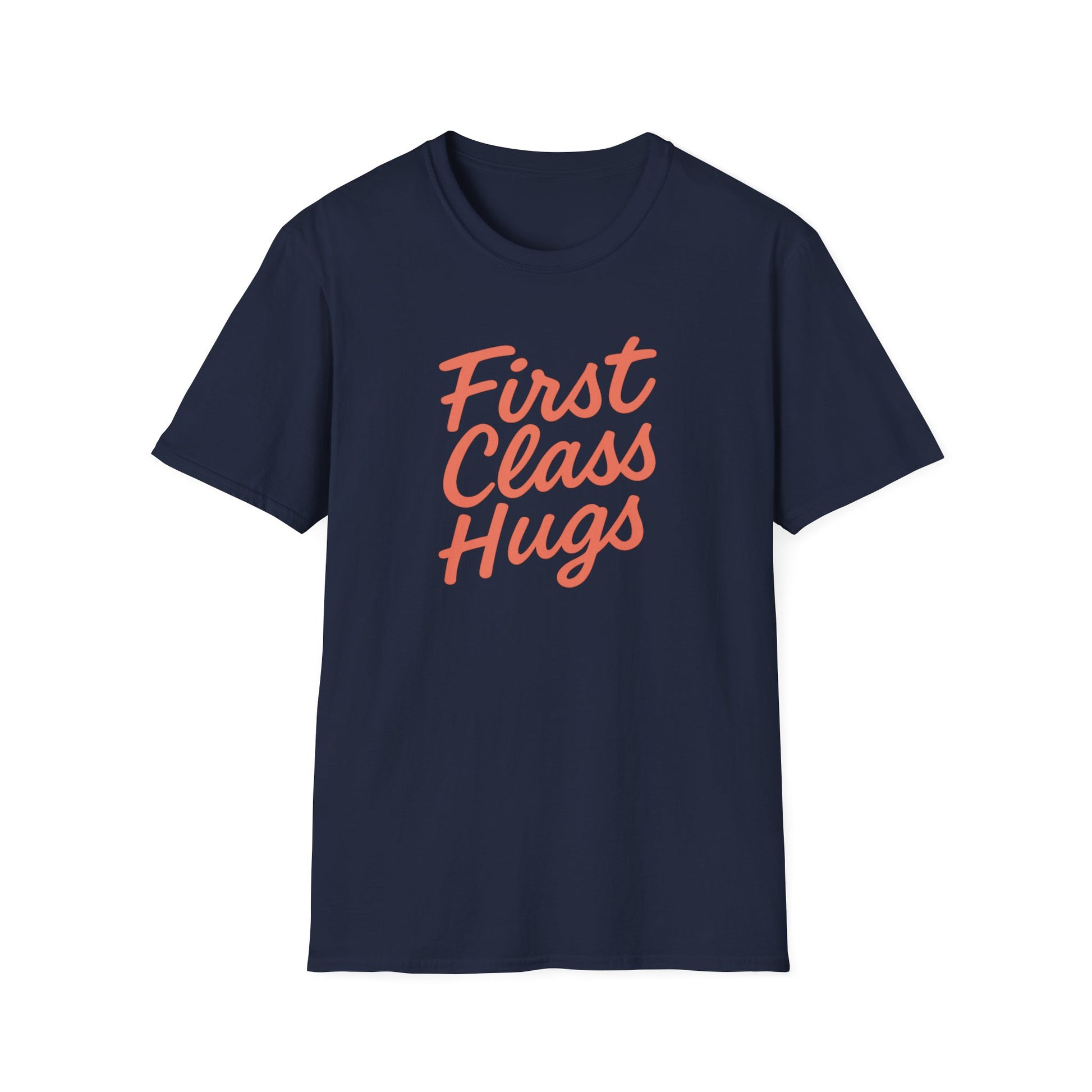 First Class Hugs Unisex Softstyle T-Shirt, Cute Gift for Friends, Cozy Casual Wear, Perfect for Birthdays, Family Gatherings, Everyday [...]