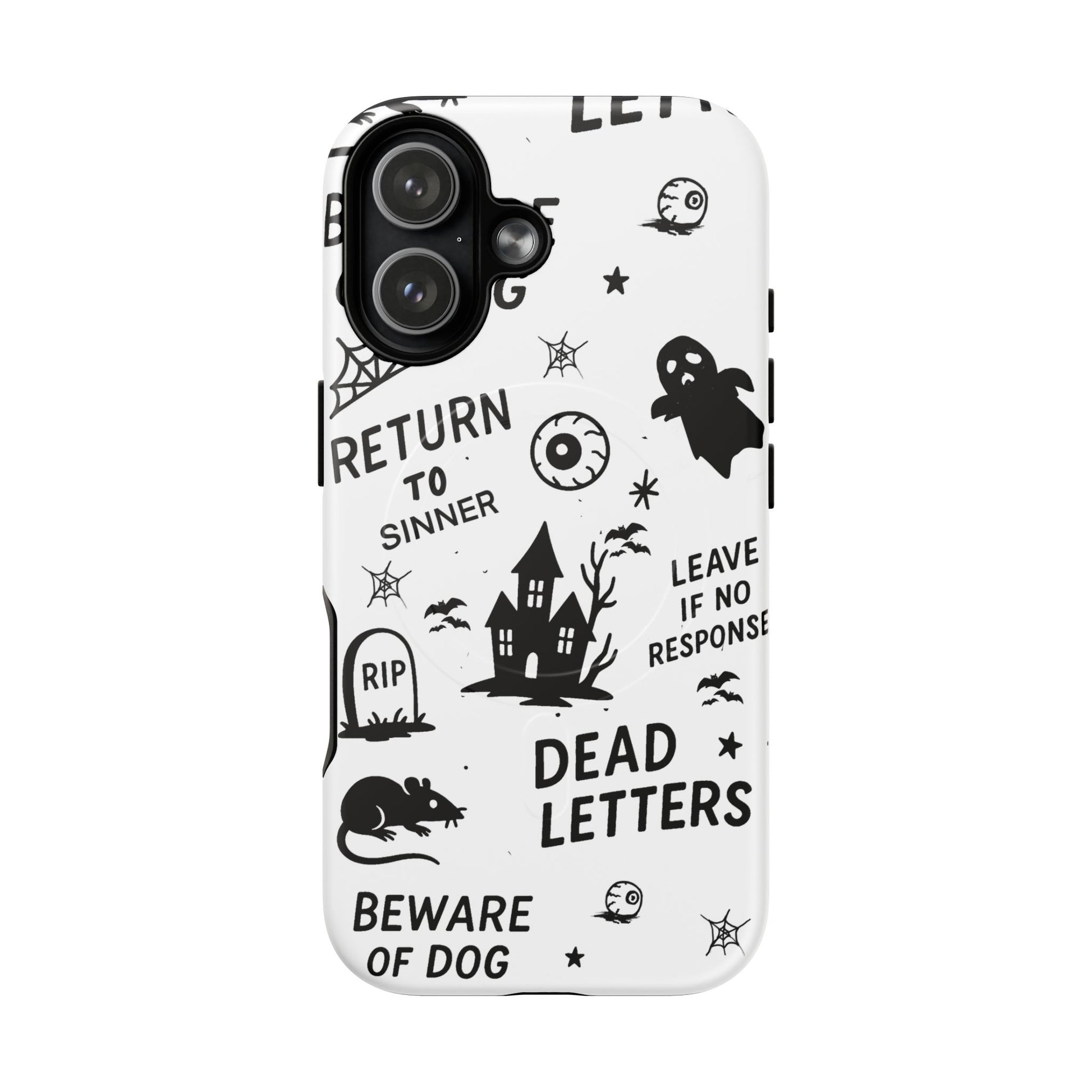 Spooky Phone Case, Halloween Accessory, Tough Magnetic Cases, Unique Gift, Gothic Style Tech Cover, Cell Phone Protector
