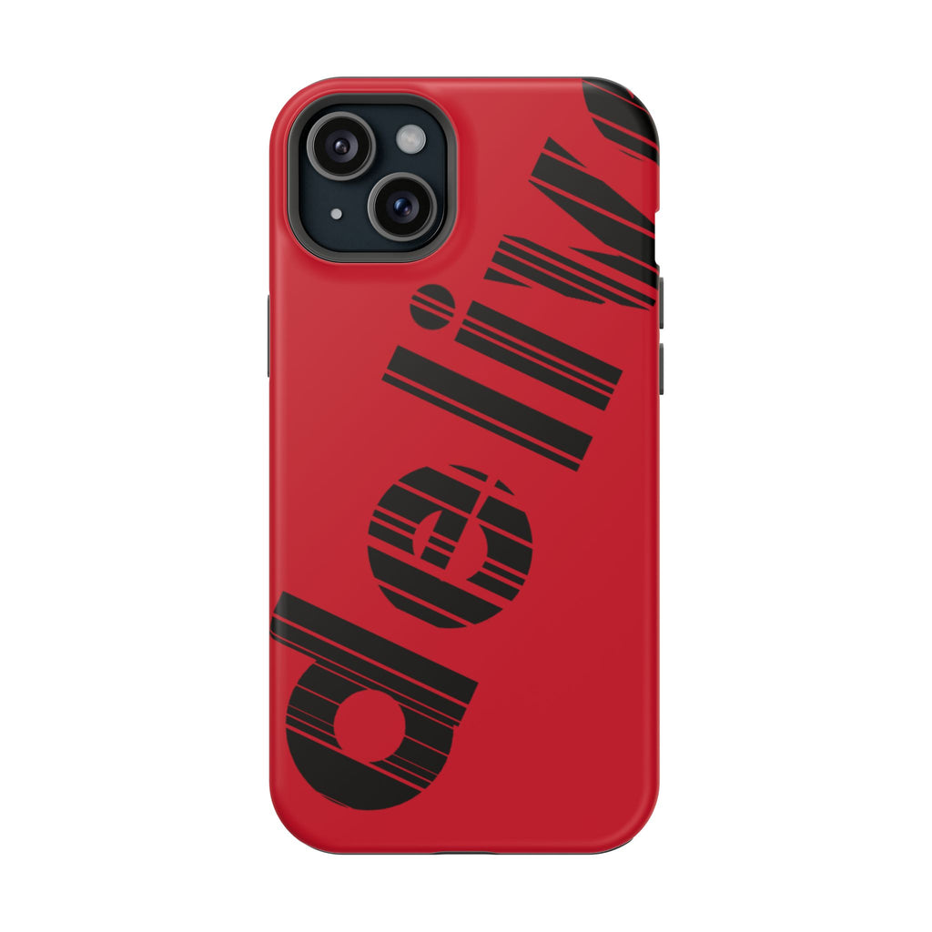 “Delivered” Magnetic Phone Cases, Impact-Resistant Phone Covers for Teens, Gift for Friends, Unique Cell Phone Accessories, Red Design, Custom [...]