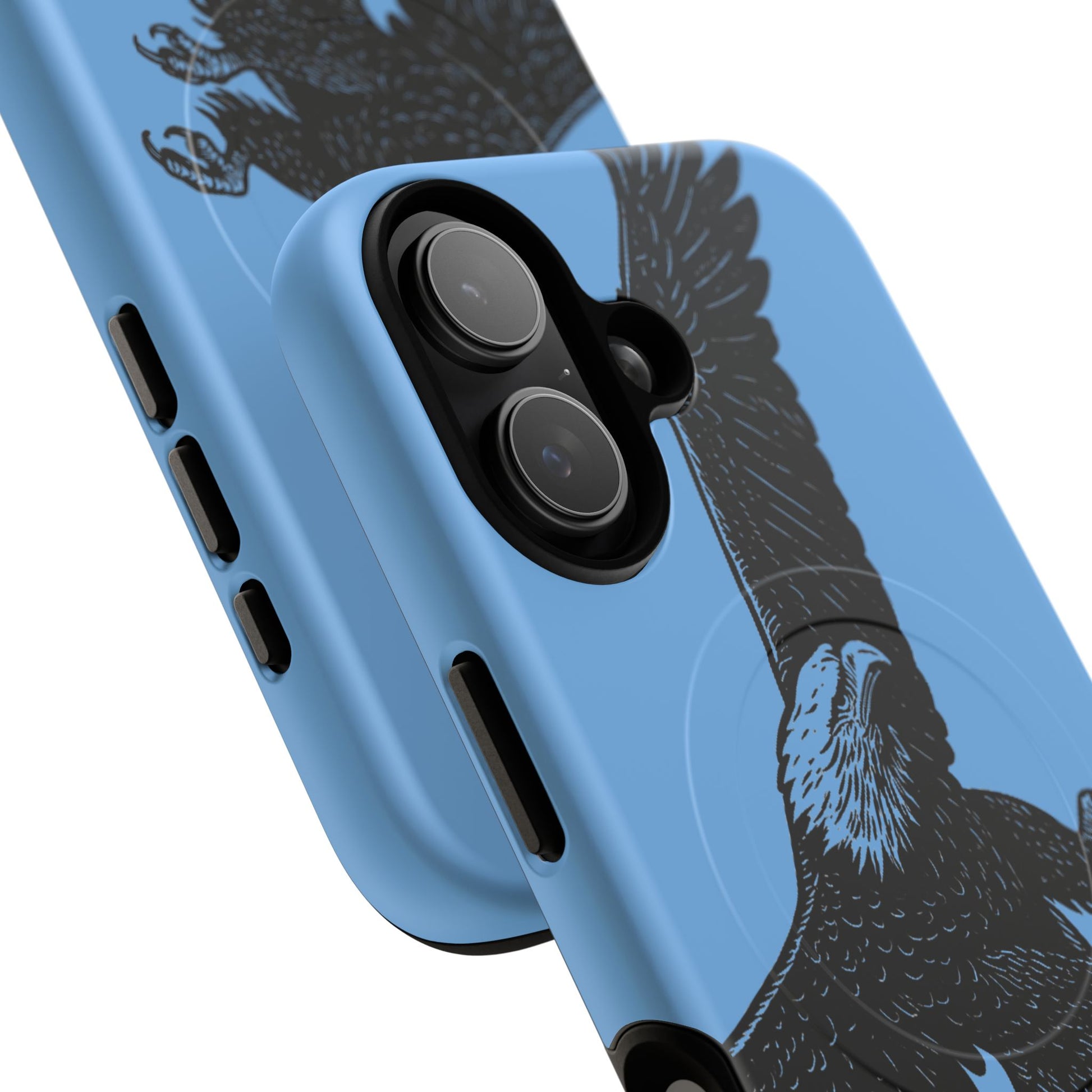 Eagle Flight Tough Magnetic Phone Case — Protective Magnetic Snap Cover with Soaring Eagle Design