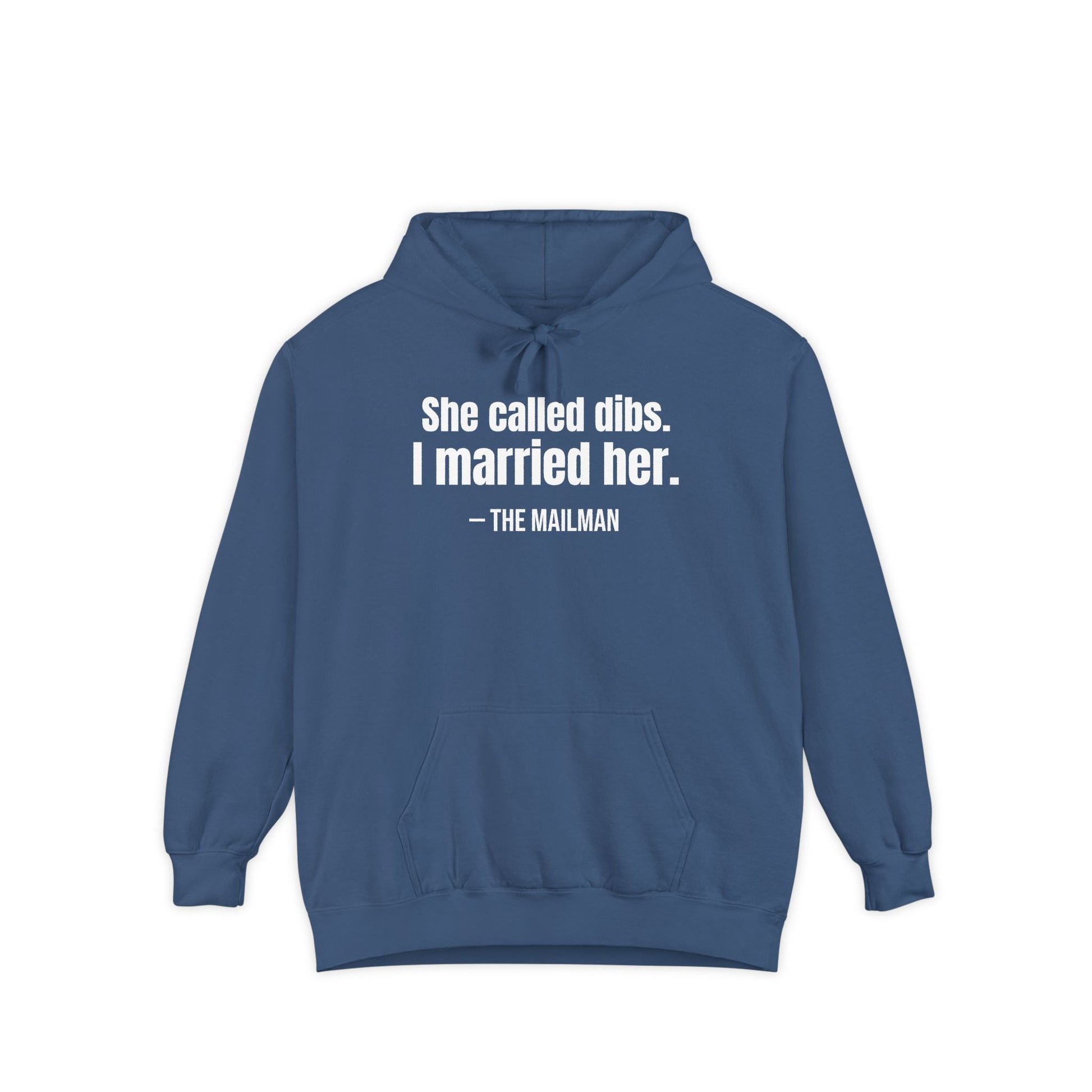 She Called Dibs I Married Her Hoodie – Funny Couple Hoodie, Husband Humor Pullover, Matching Set Gift