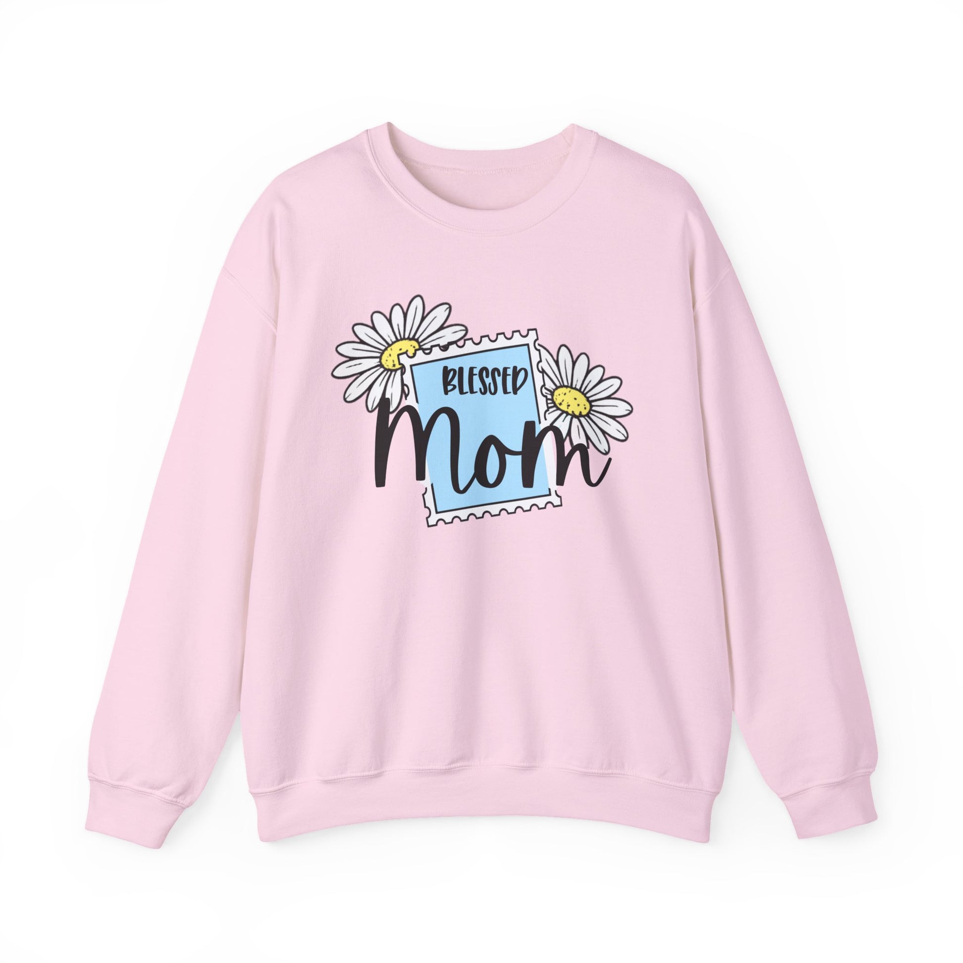 Blessed Mom Sweatshirt – Cute Mother’s Day Gift for Mom | Minimalist Stamp Design Crewneck | Mama Gift, Gift for Her