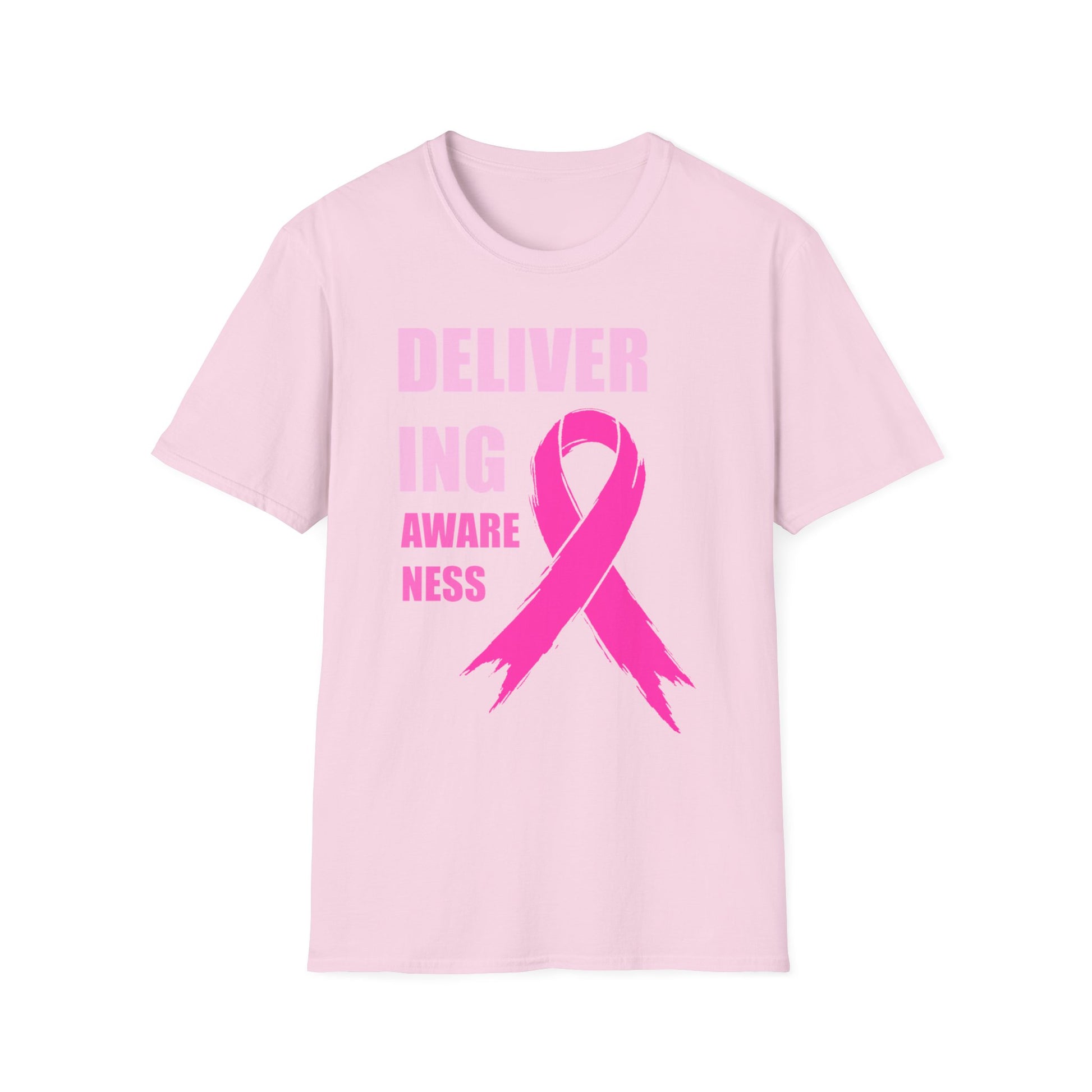 Breast Cancer Awareness Shirt – Delivering Awareness Pink Ribbon Support Tee