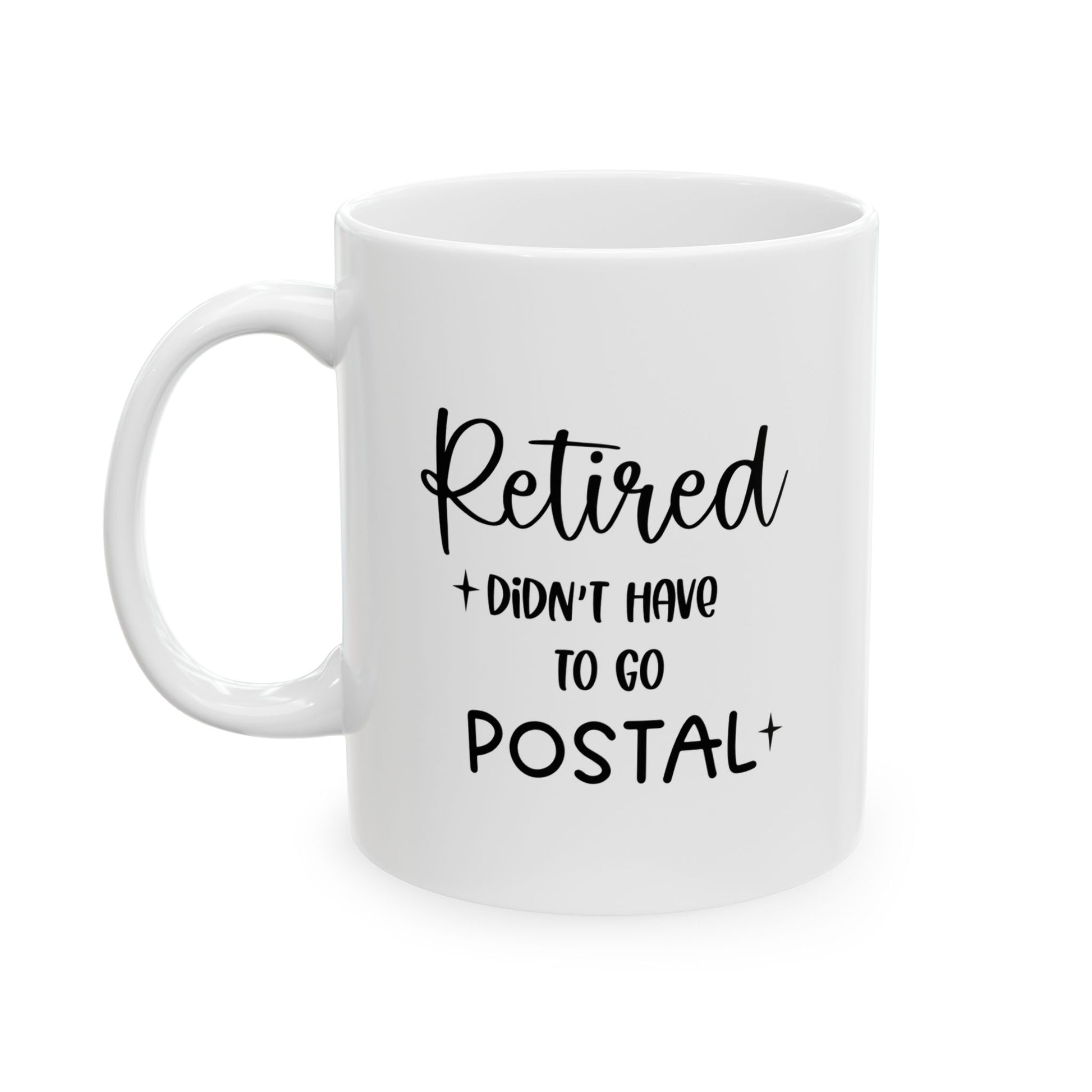 Retired Ceramic Mug with Positive Affirmation, Inspirational Drinkware, Coffee Cup for Motivation, Gift for Friends, Self-Care Essentials