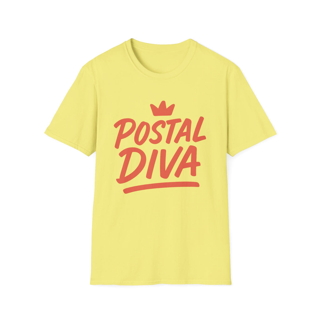 Postal Diva Unisex T-Shirt - Fun Gift for Postal Workers, Casual Wear, Birthday, Holidays, Graphic Tee