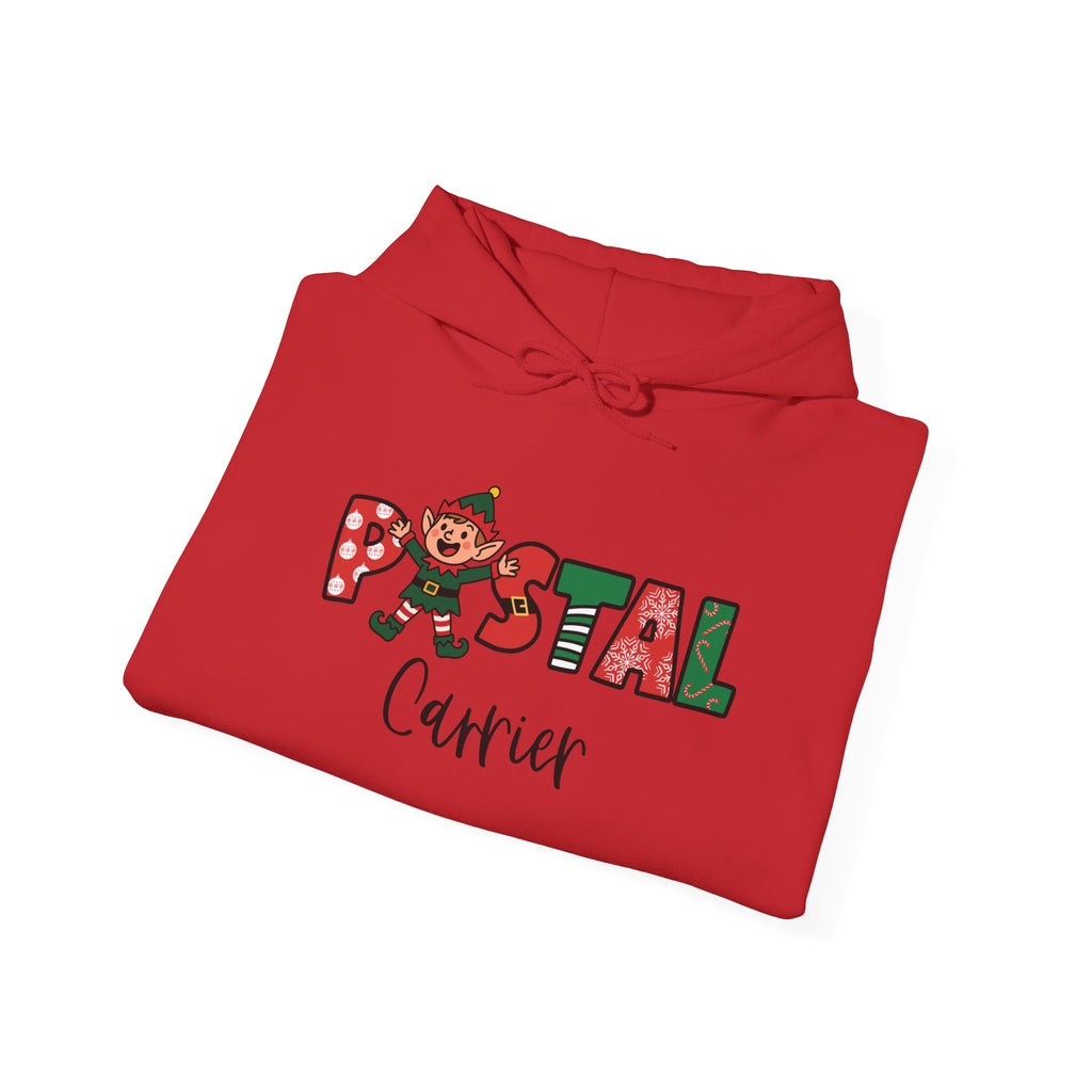 Postal Carrier Design Festive Postal Carrier Hooded Sweatshirt